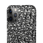 Black and White Skull Pattern Phone Case