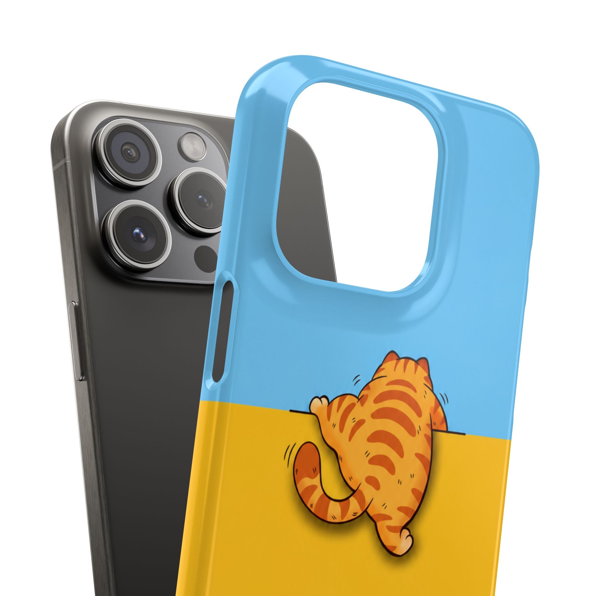 Peekaboo Orange Cat Phone Case
