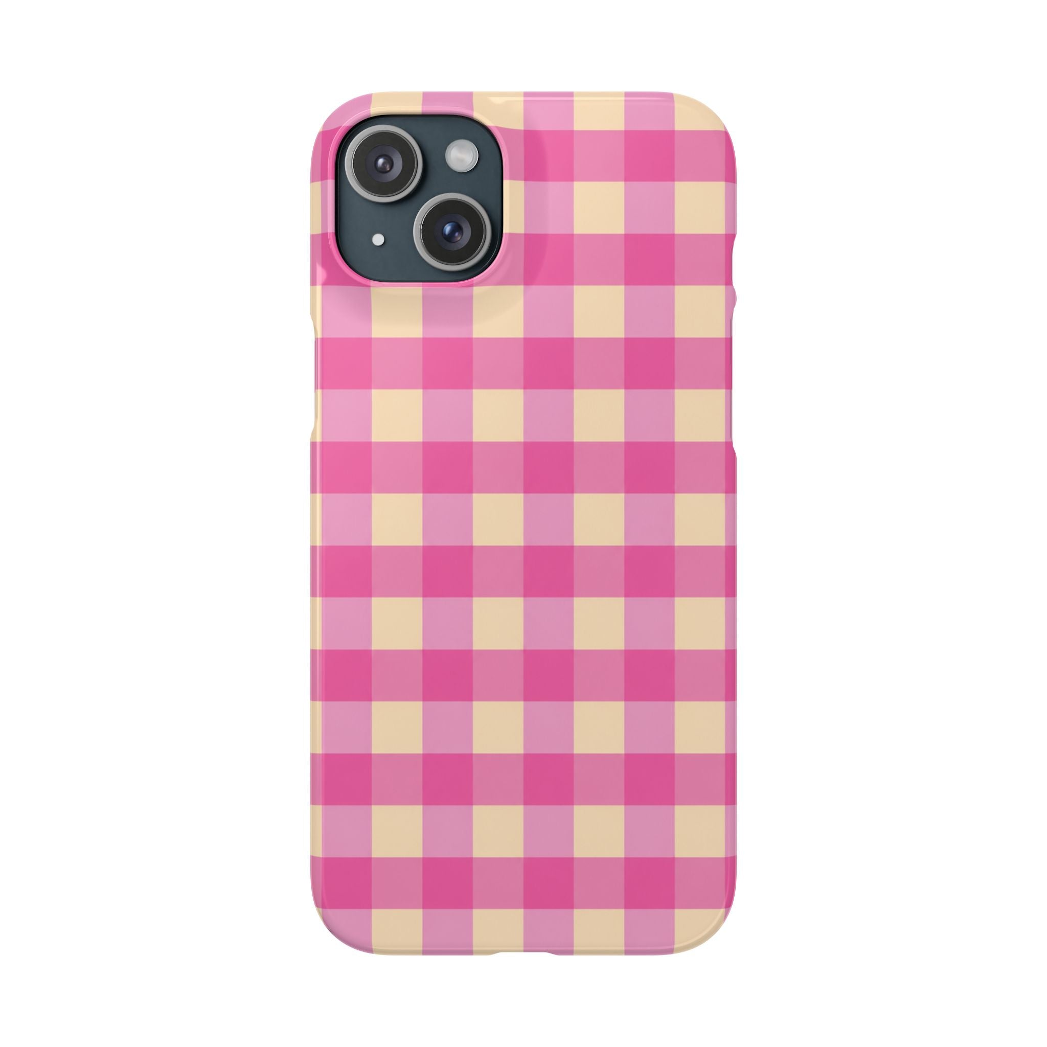 Pink Gingham Phone Case