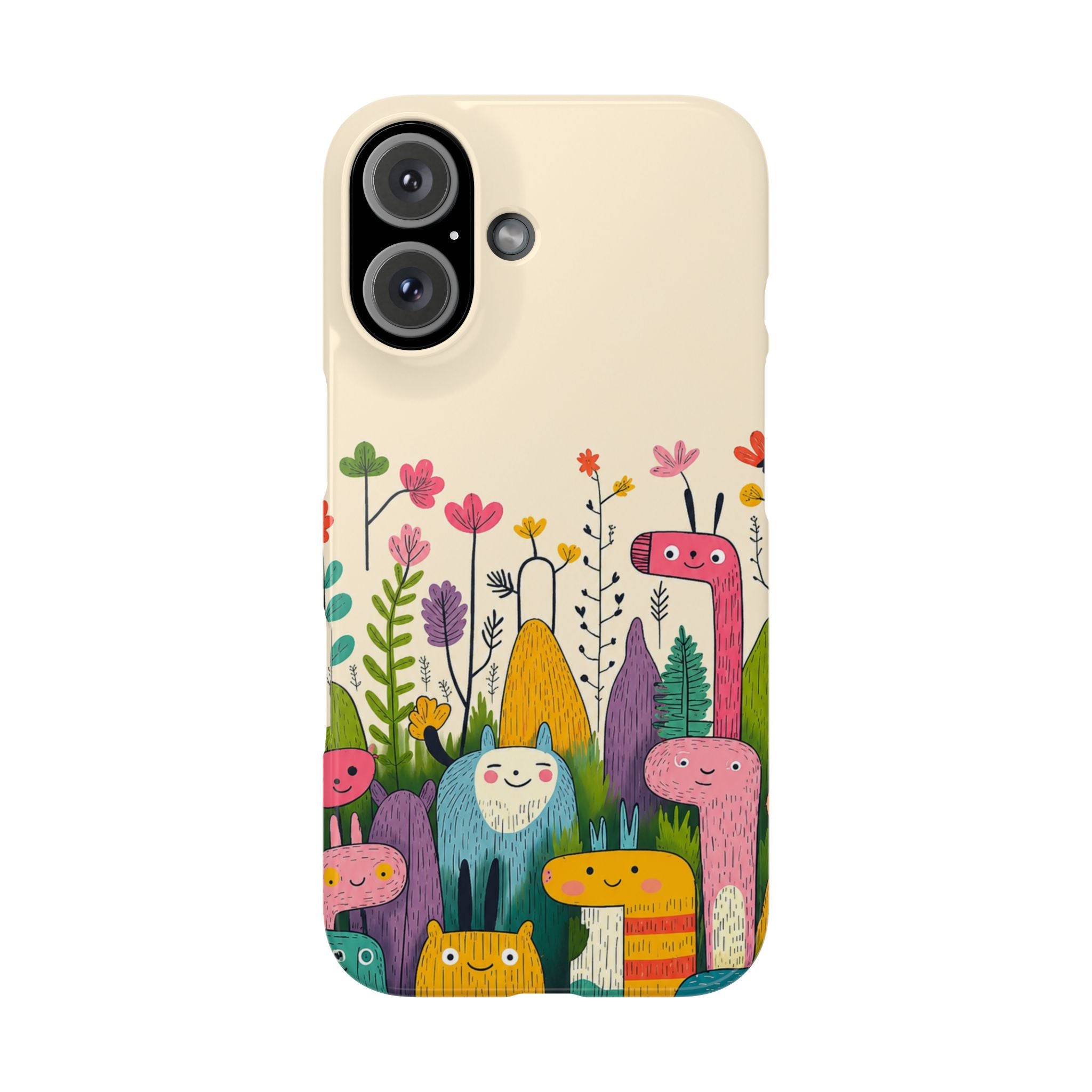 Cute Monster Garden Phone Case