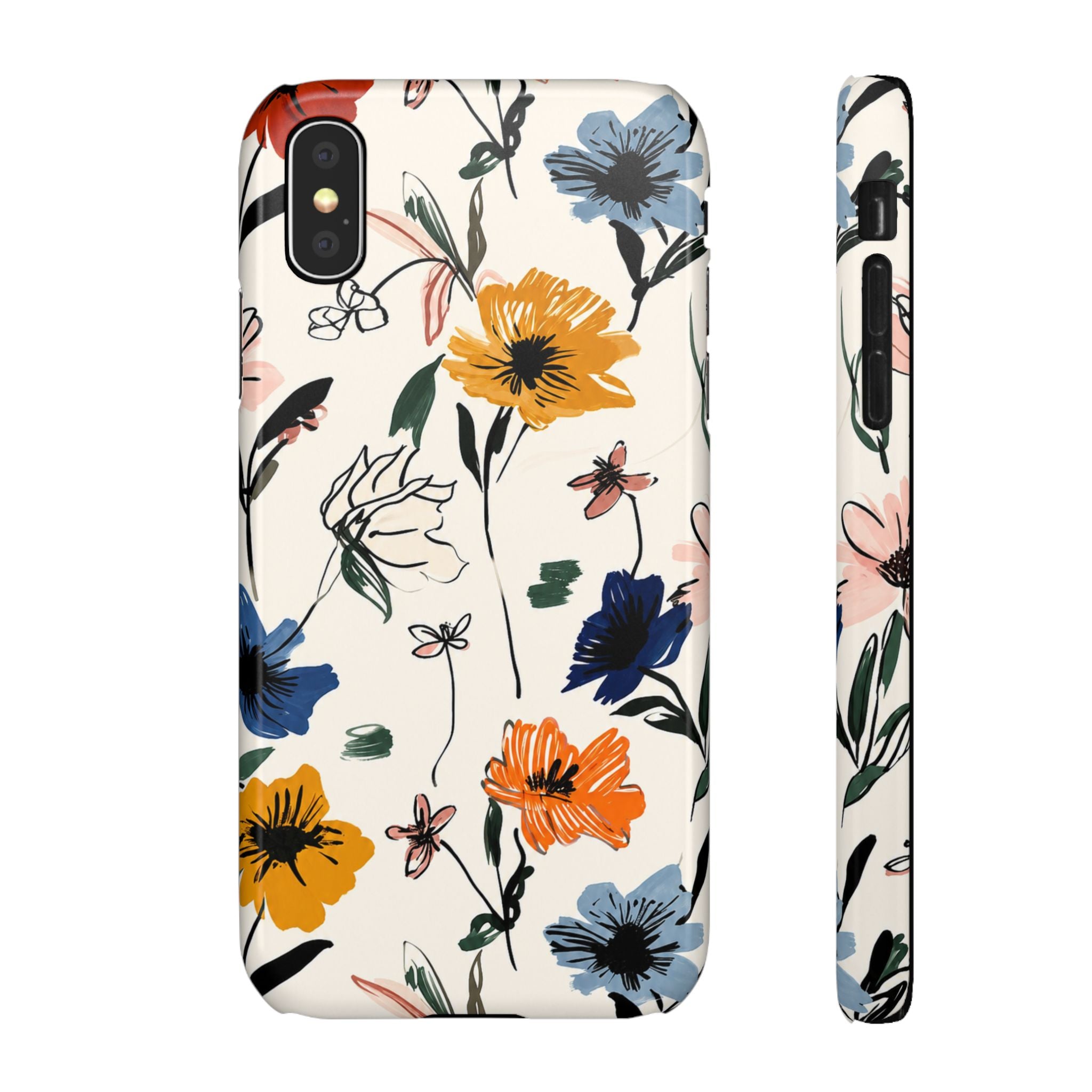 Wildflower Sketch Phone Case