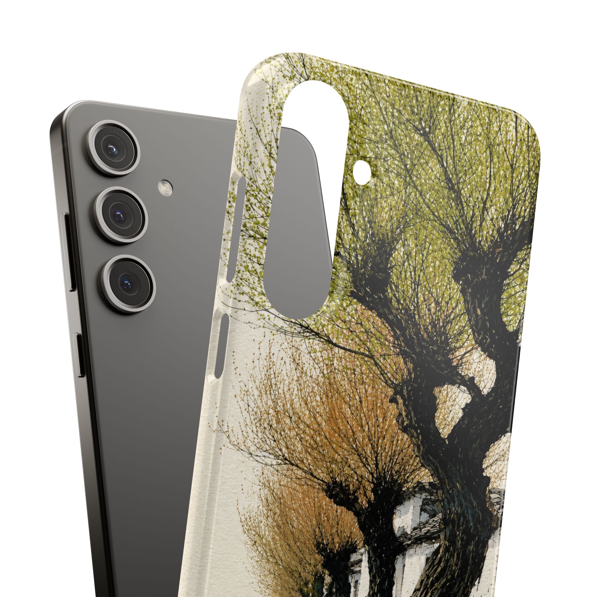 Serene Willow Landscape Phone Case