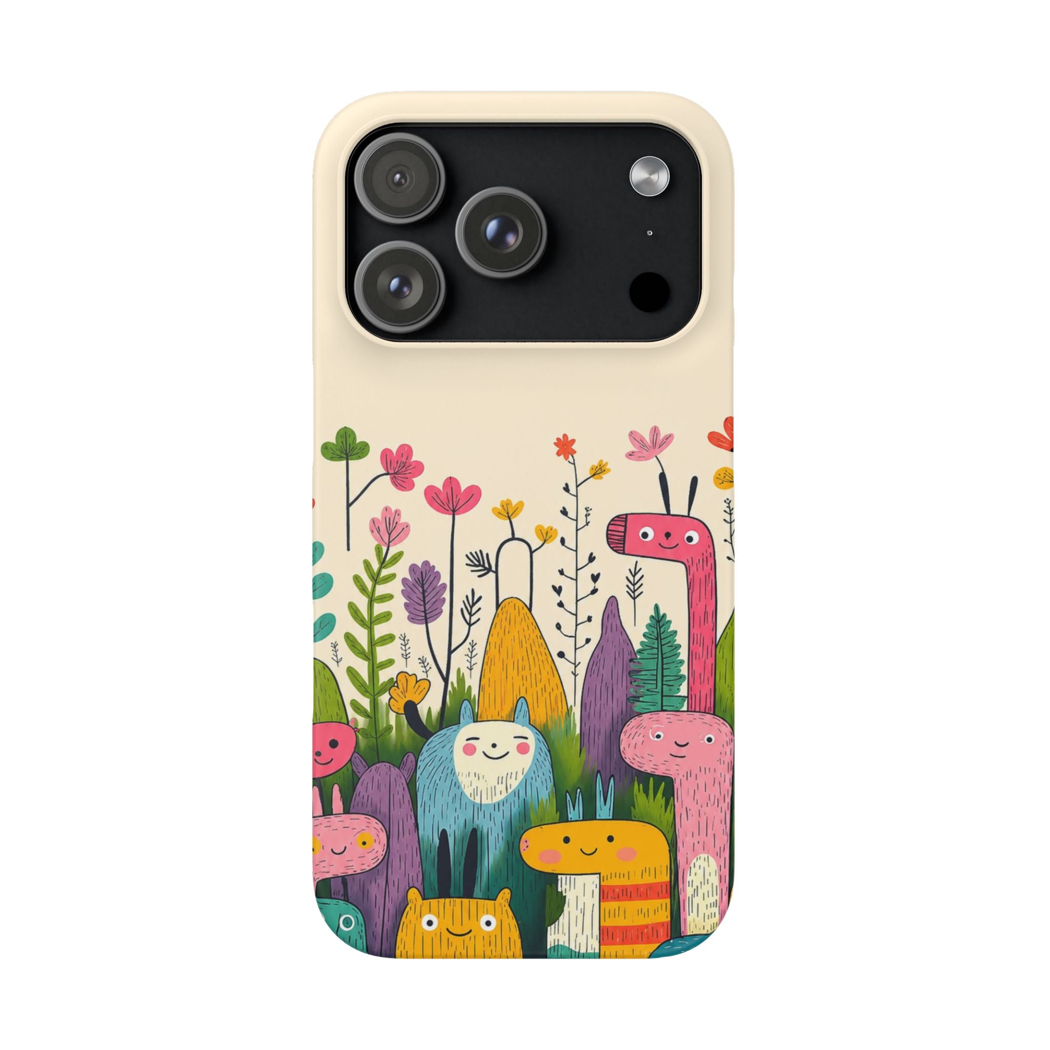 Cute Monster Garden Phone Case