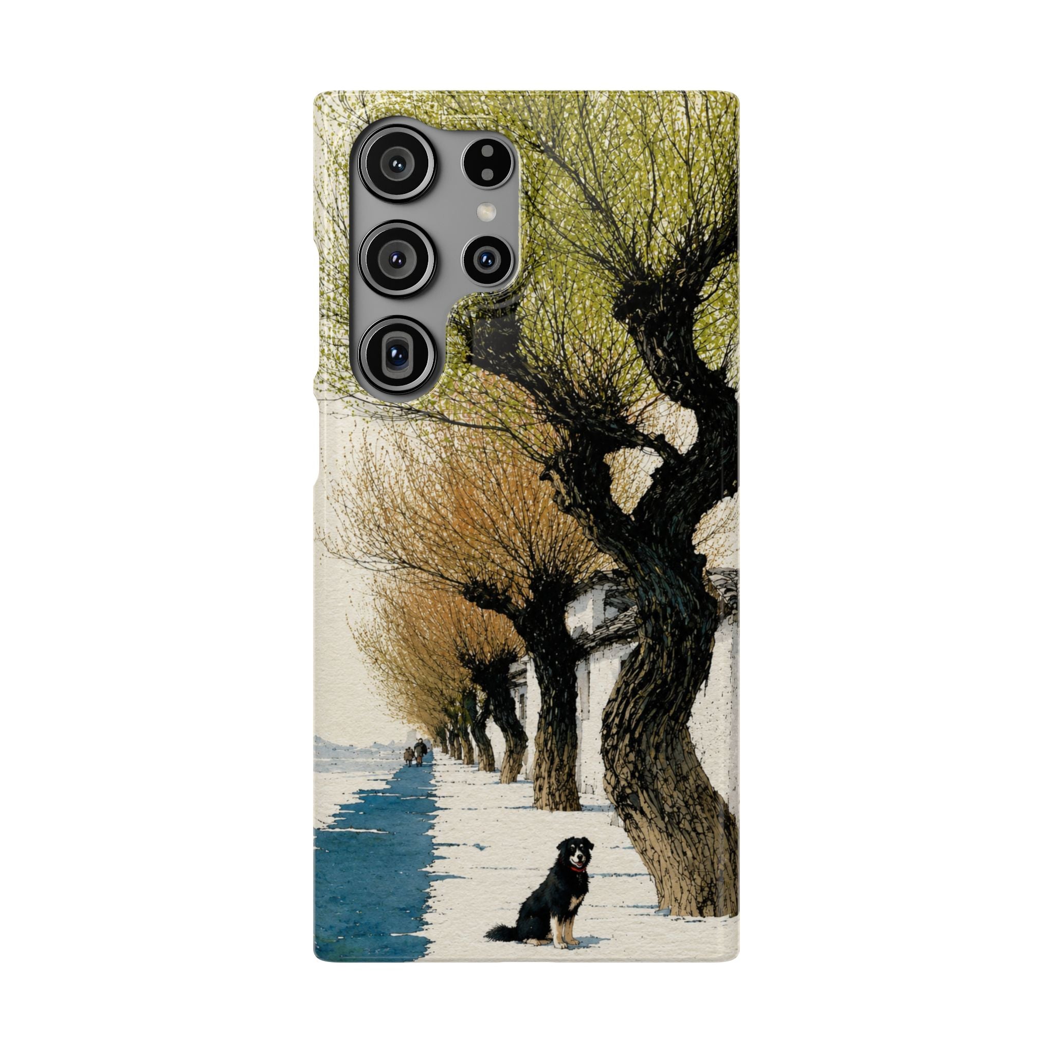 Serene Willow Landscape Phone Case