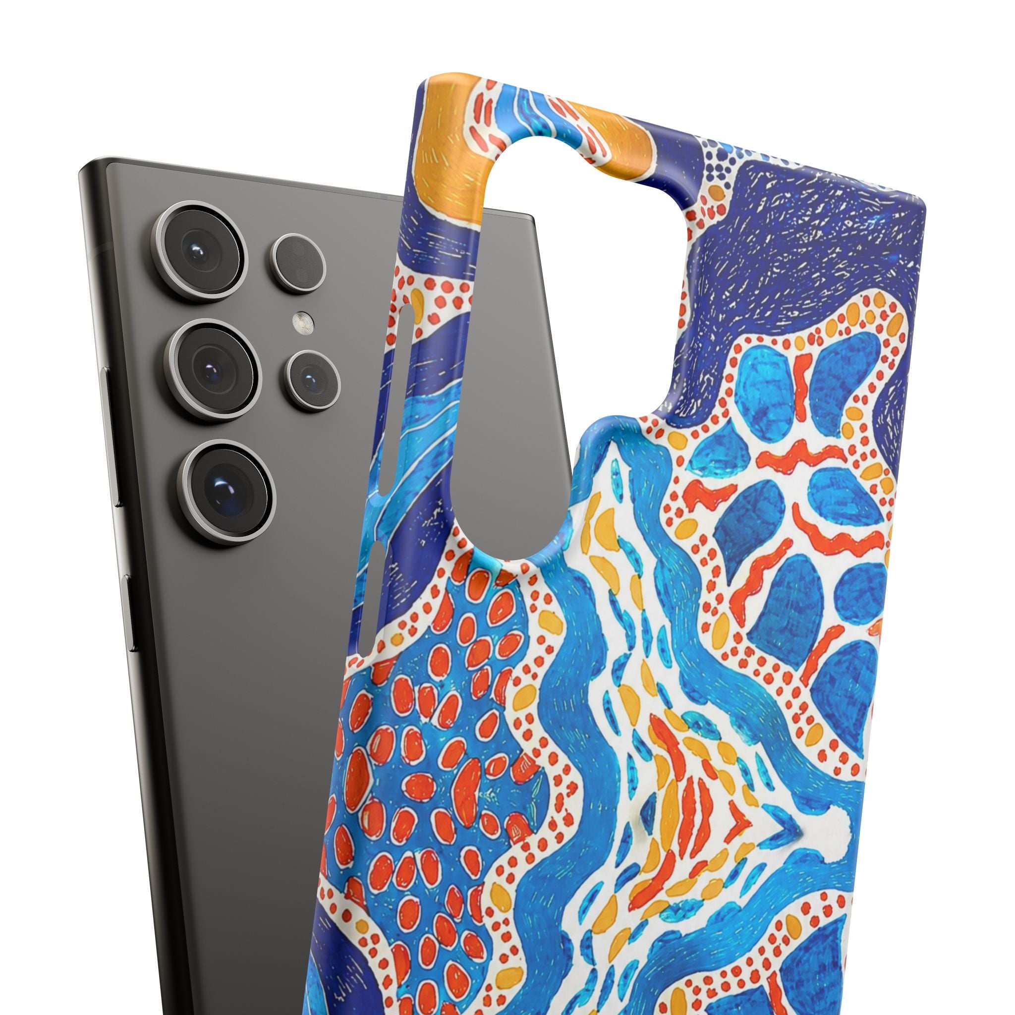 Abstract Blue Pattern Phone Case