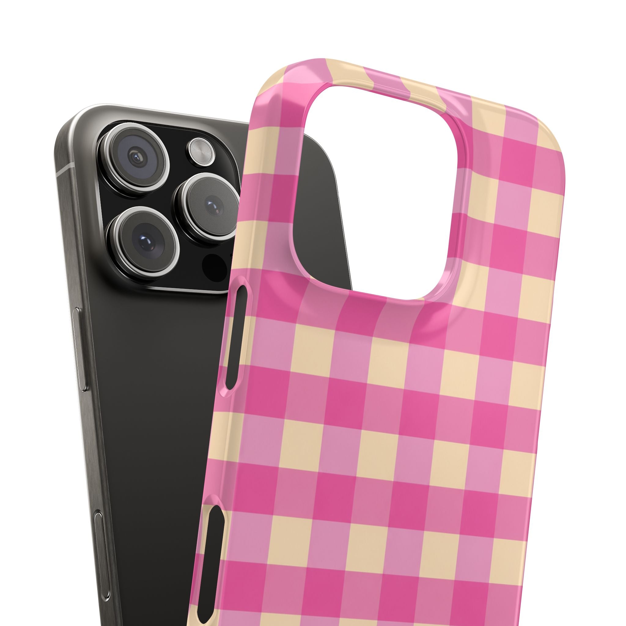 Pink Gingham Phone Case