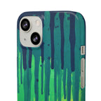 Liquid Emerald – Abstract Drip Phone Case