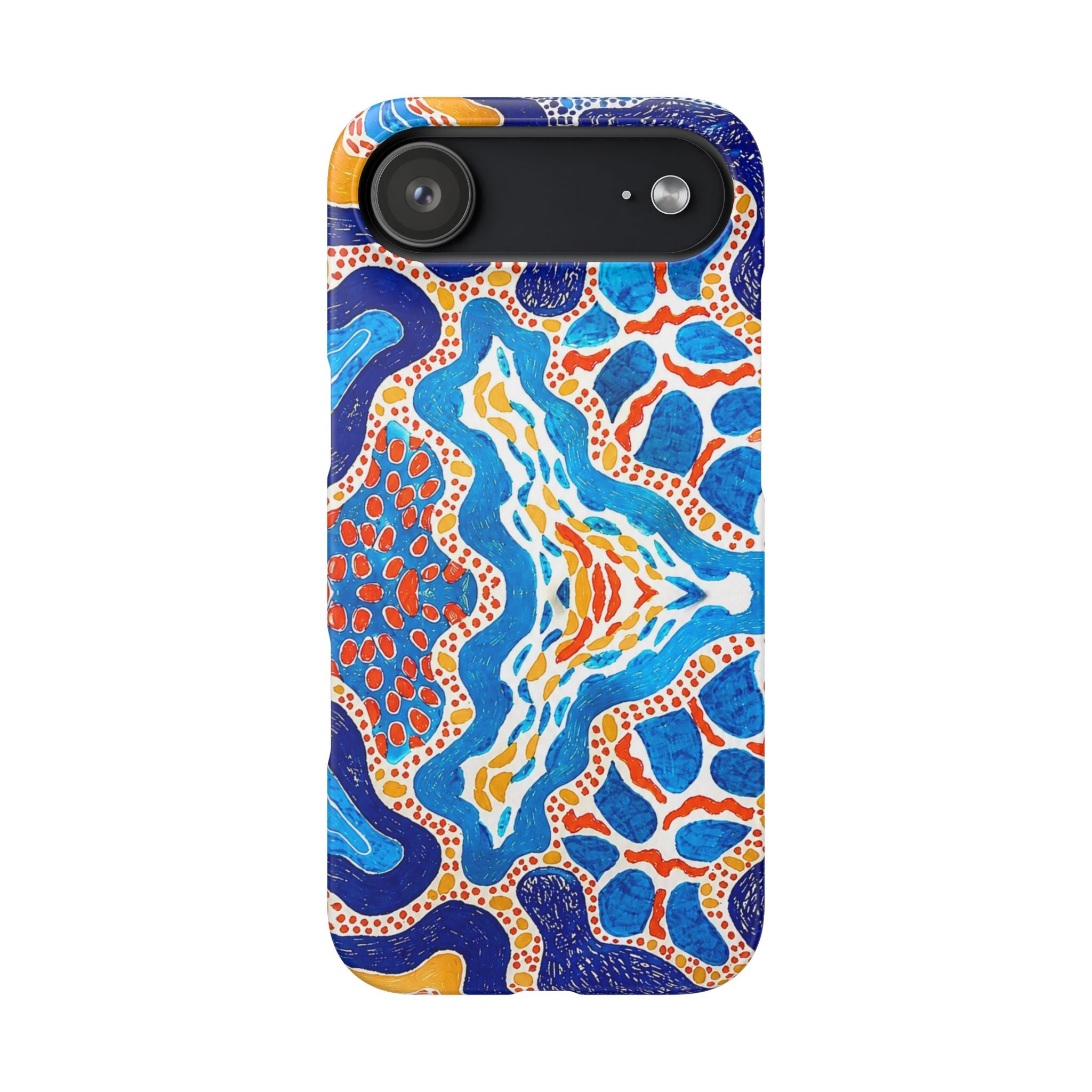 Abstract Blue Pattern Phone Case