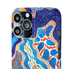 Abstract Blue Pattern Phone Case