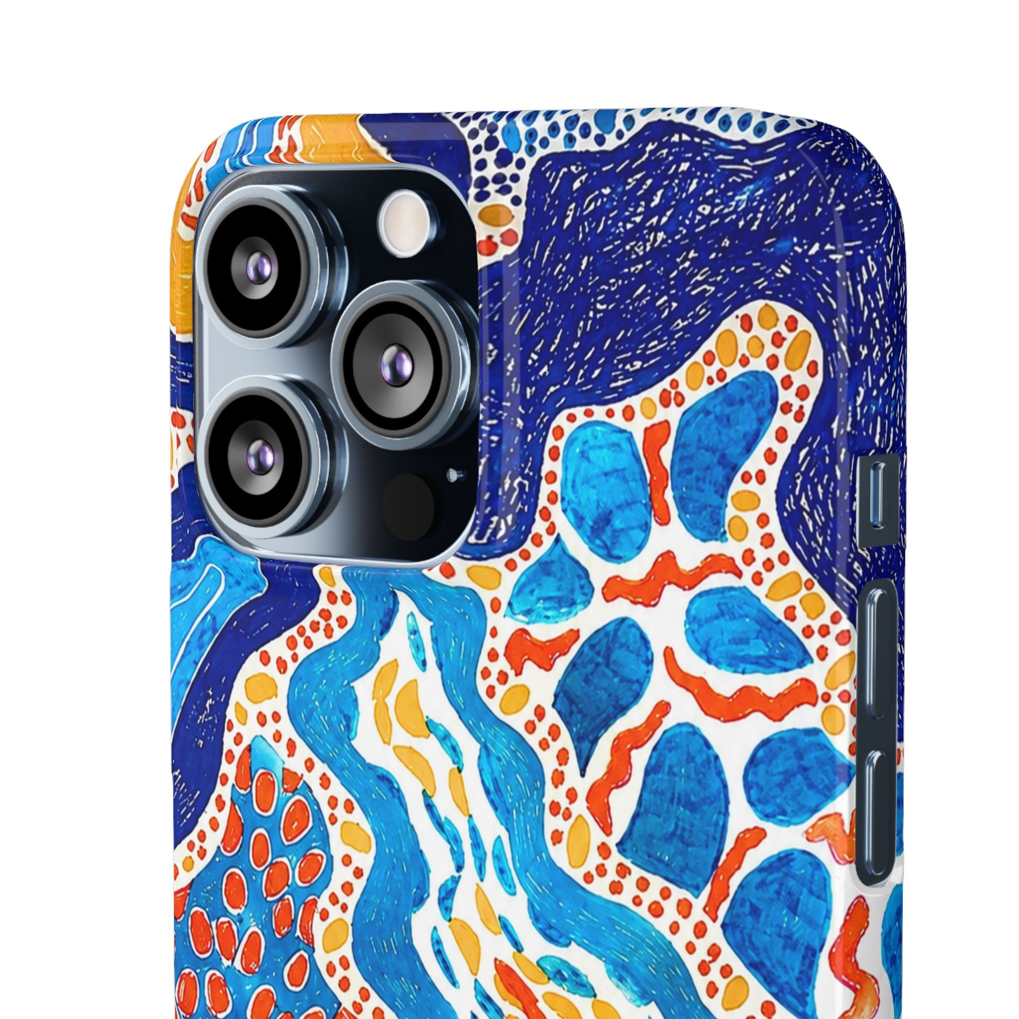 Abstract Blue Pattern Phone Case