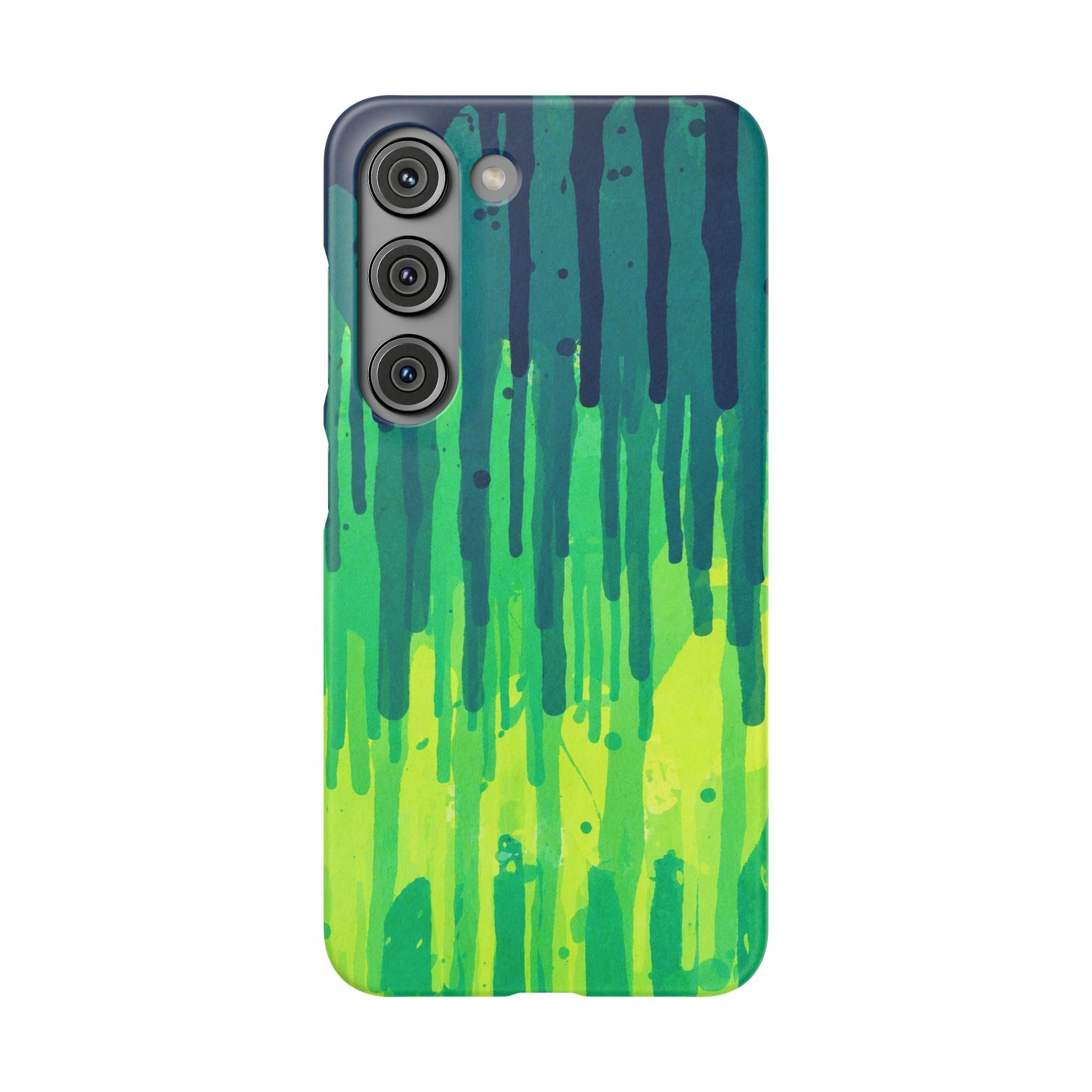 Liquid Emerald – Abstract Drip Phone Case