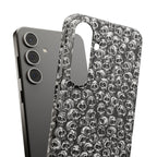 Black and White Skull Pattern Phone Case