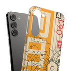 Retro Cassette Floral Phone Case