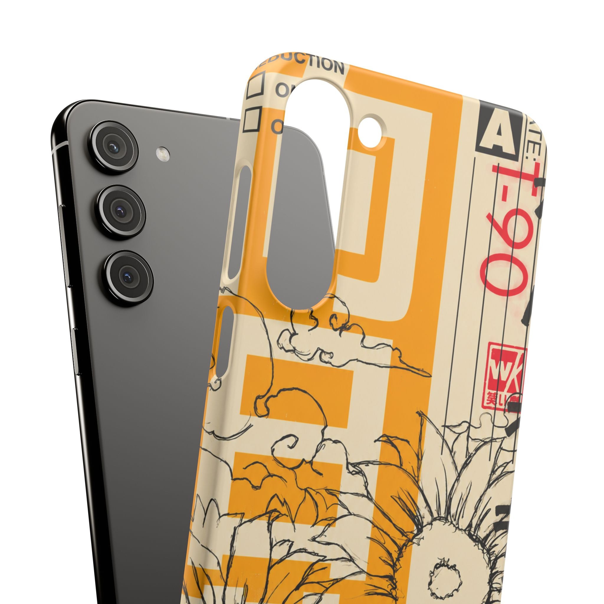 Retro Cassette Floral Phone Case