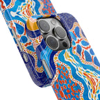 Abstract Blue Pattern Phone Case