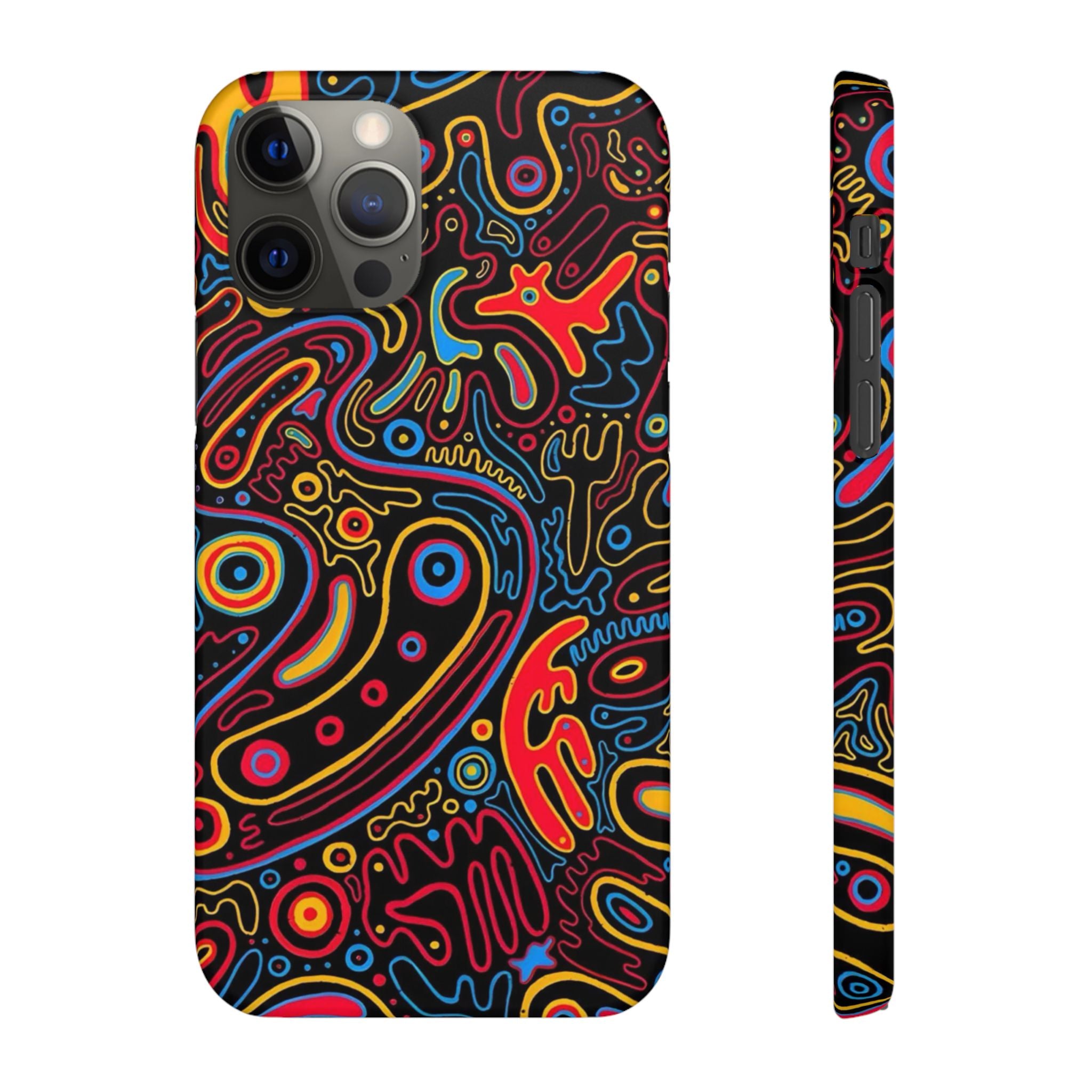 Neon Maze Phone Case