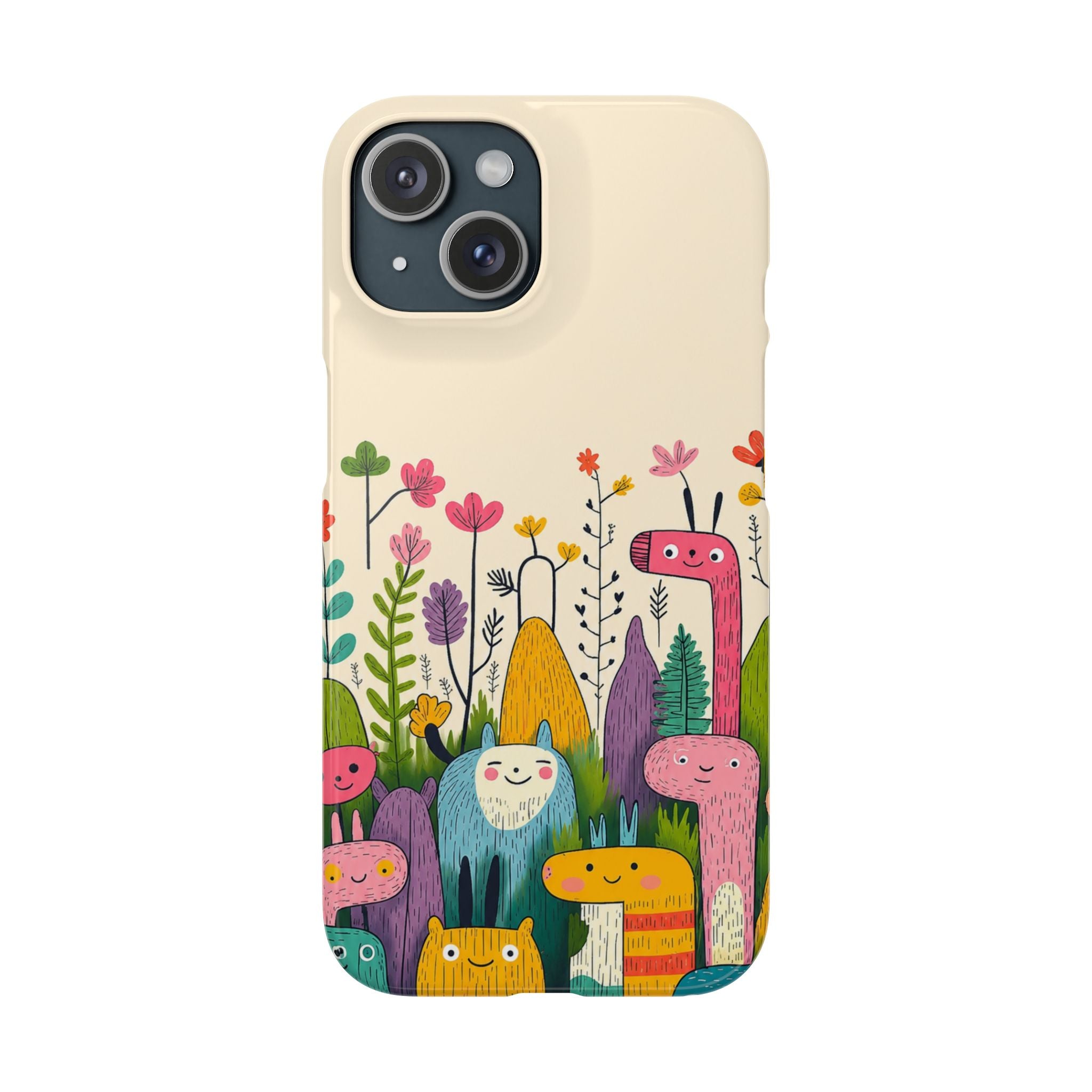 Cute Monster Garden Phone Case