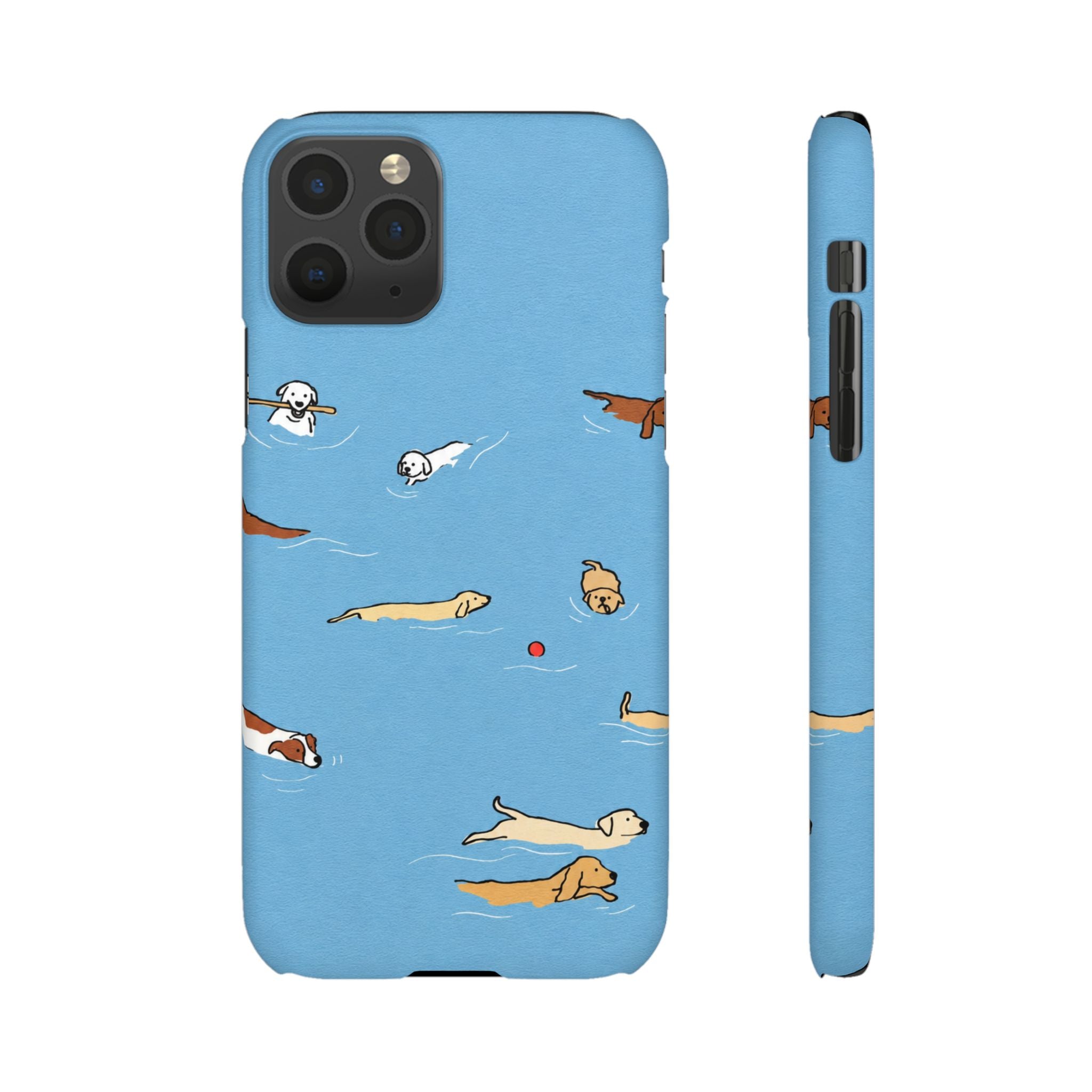 Swimming Dogs Phone Case
