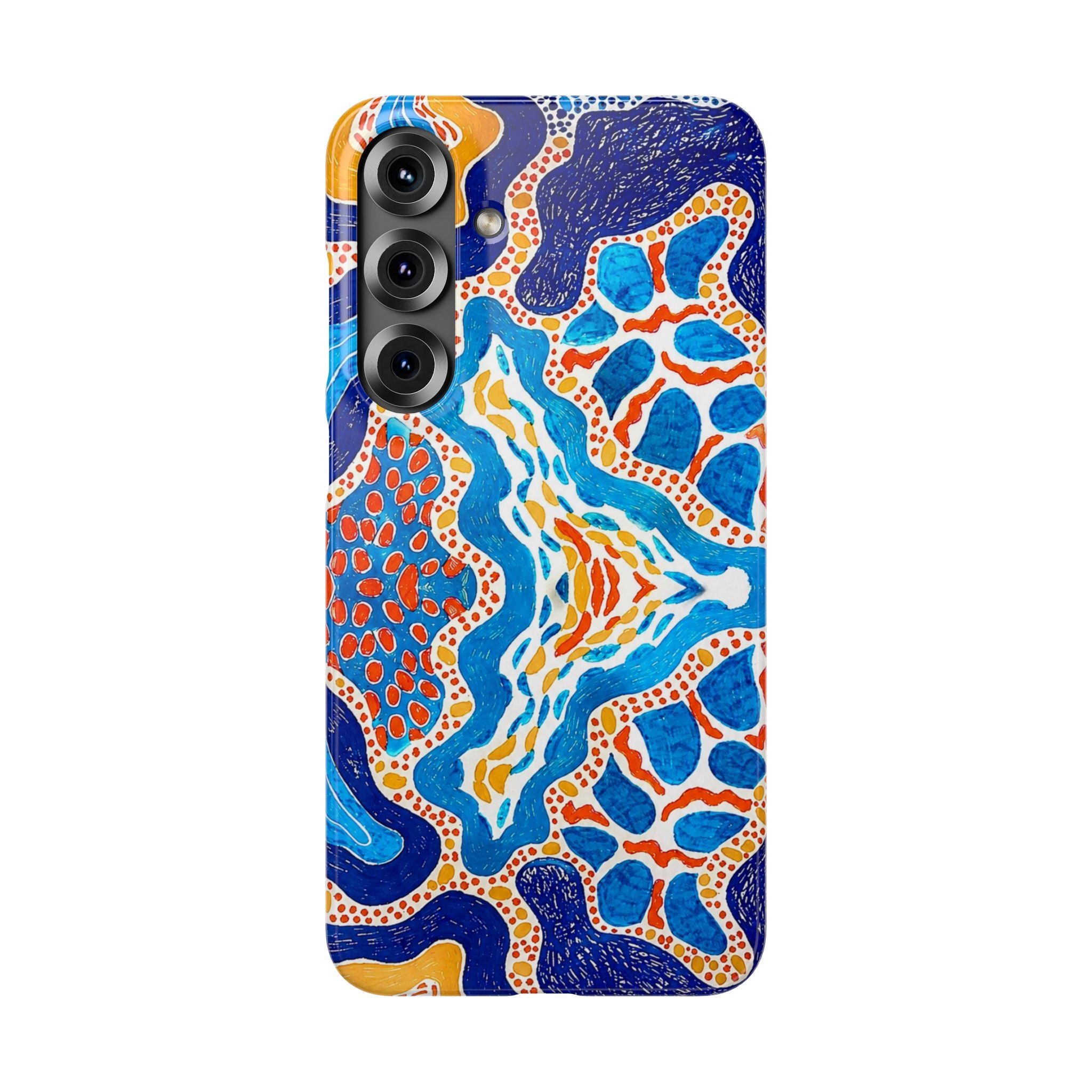 Abstract Blue Pattern Phone Case