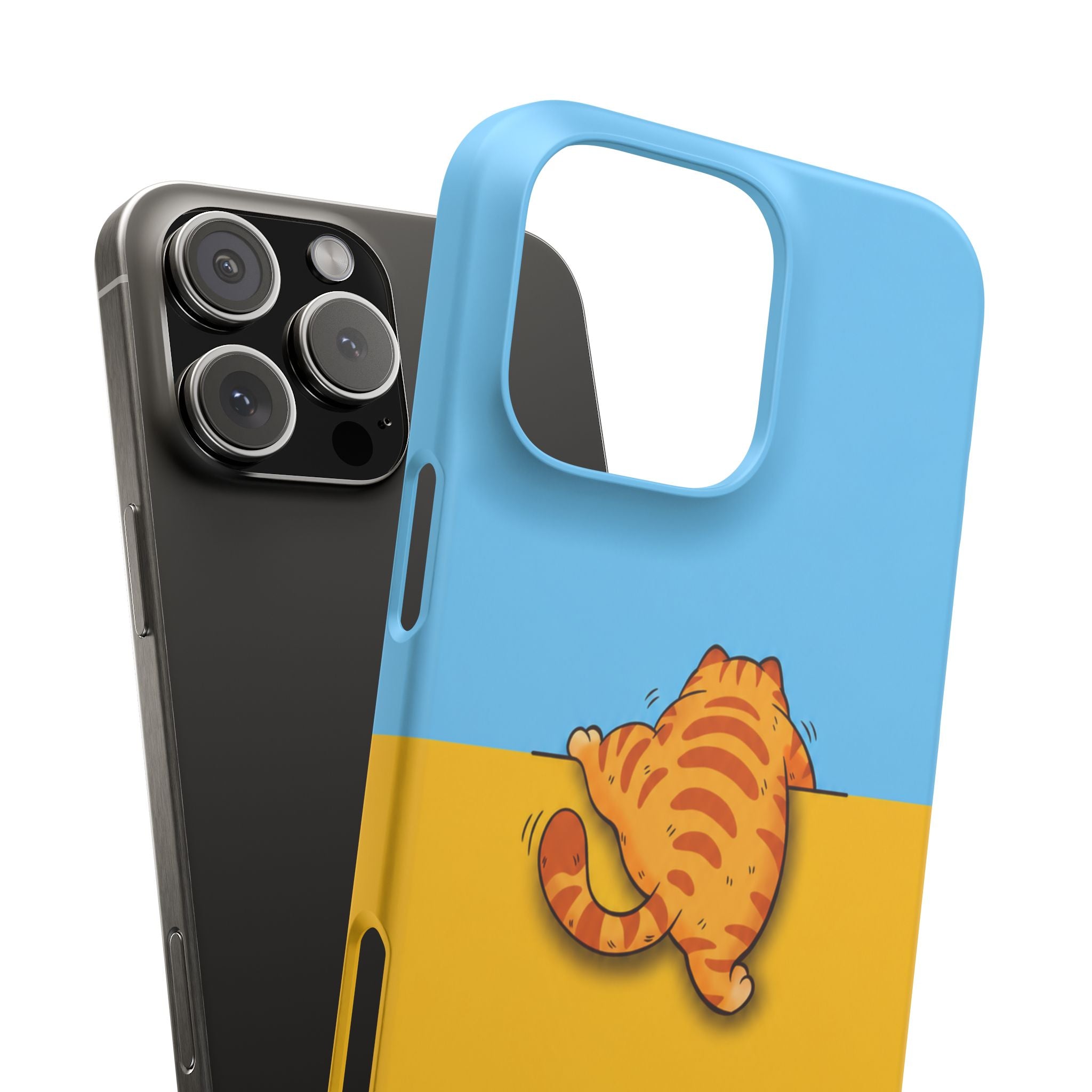 Peekaboo Orange Cat Phone Case