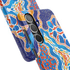 Abstract Blue Pattern Phone Case