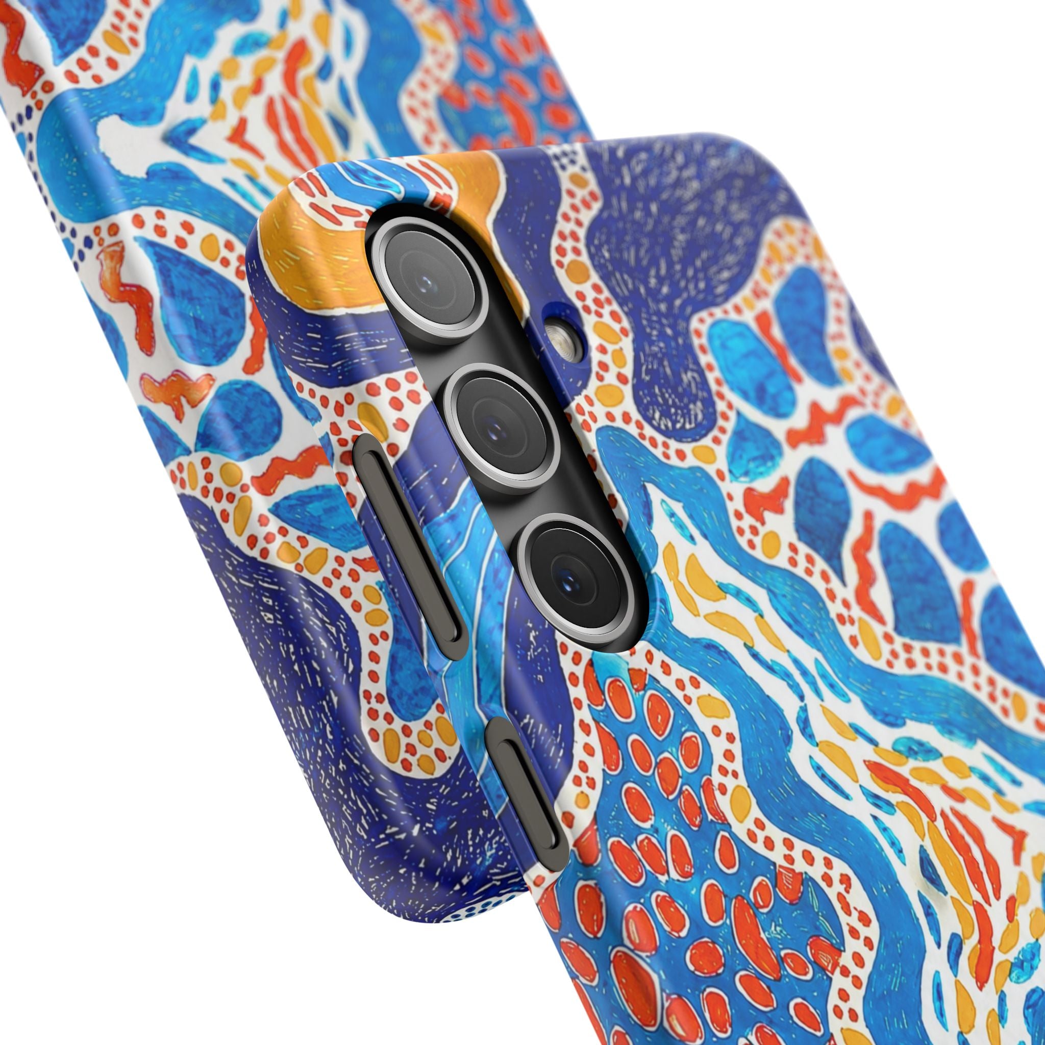 Abstract Blue Pattern Phone Case