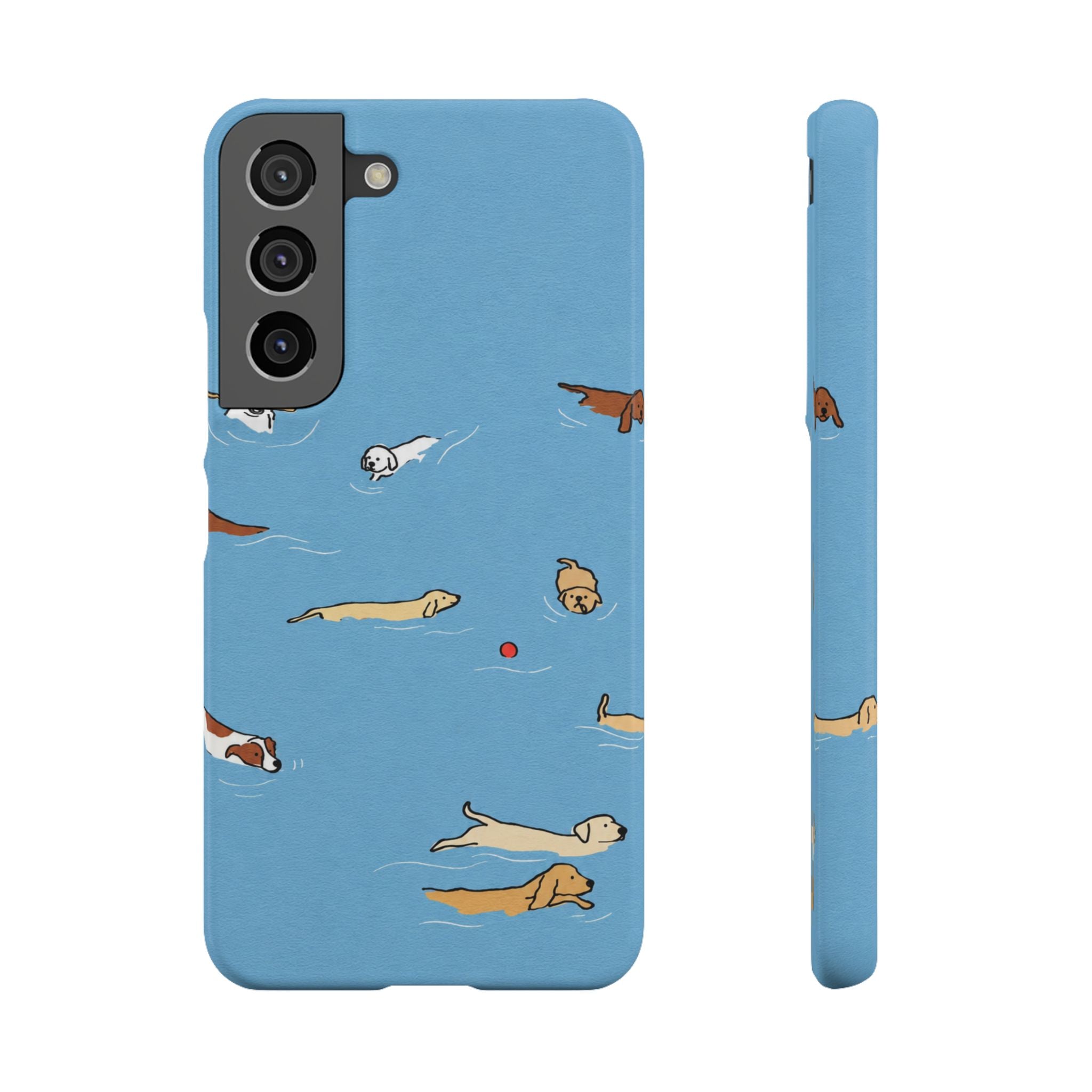 Swimming Dogs Phone Case