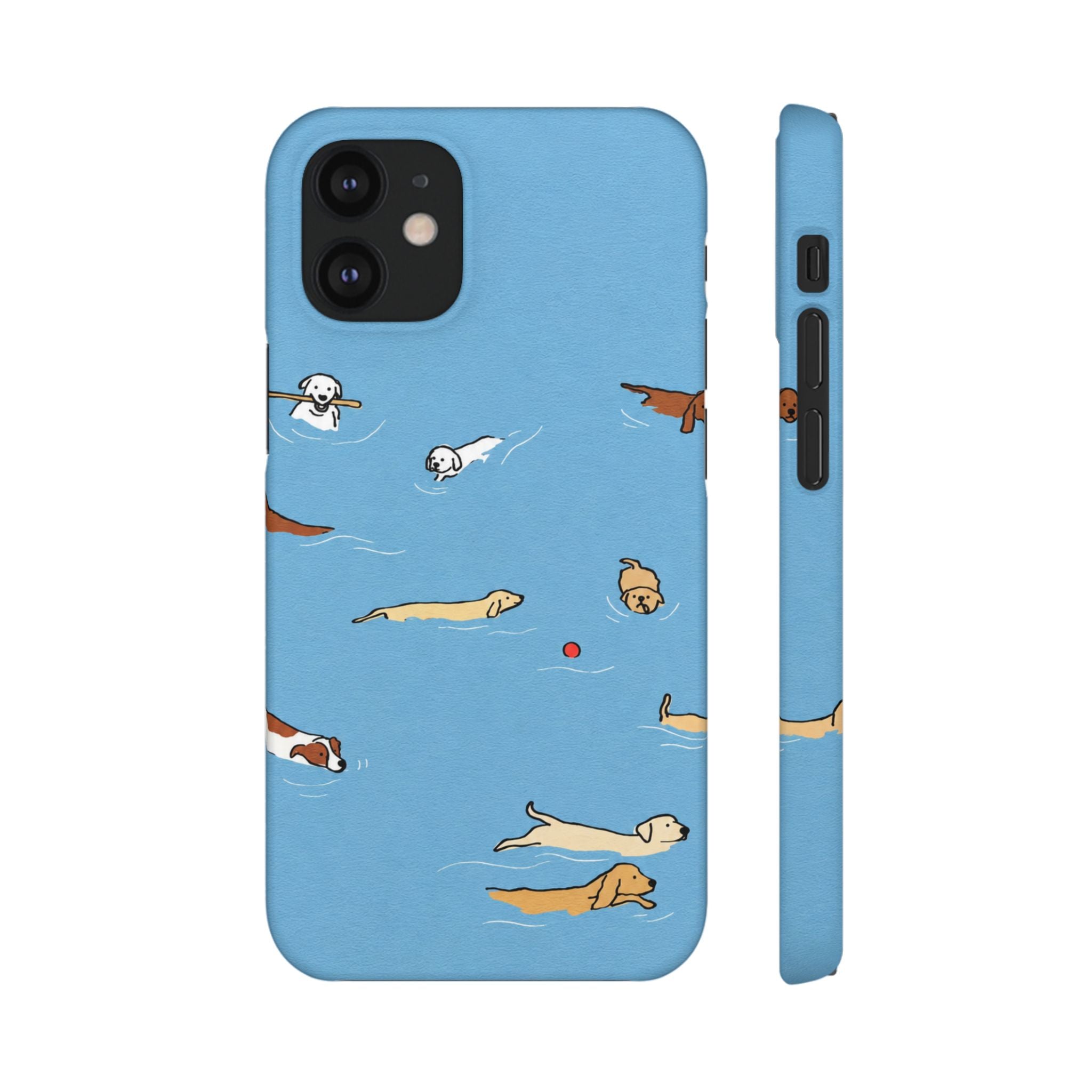 Swimming Dogs Phone Case