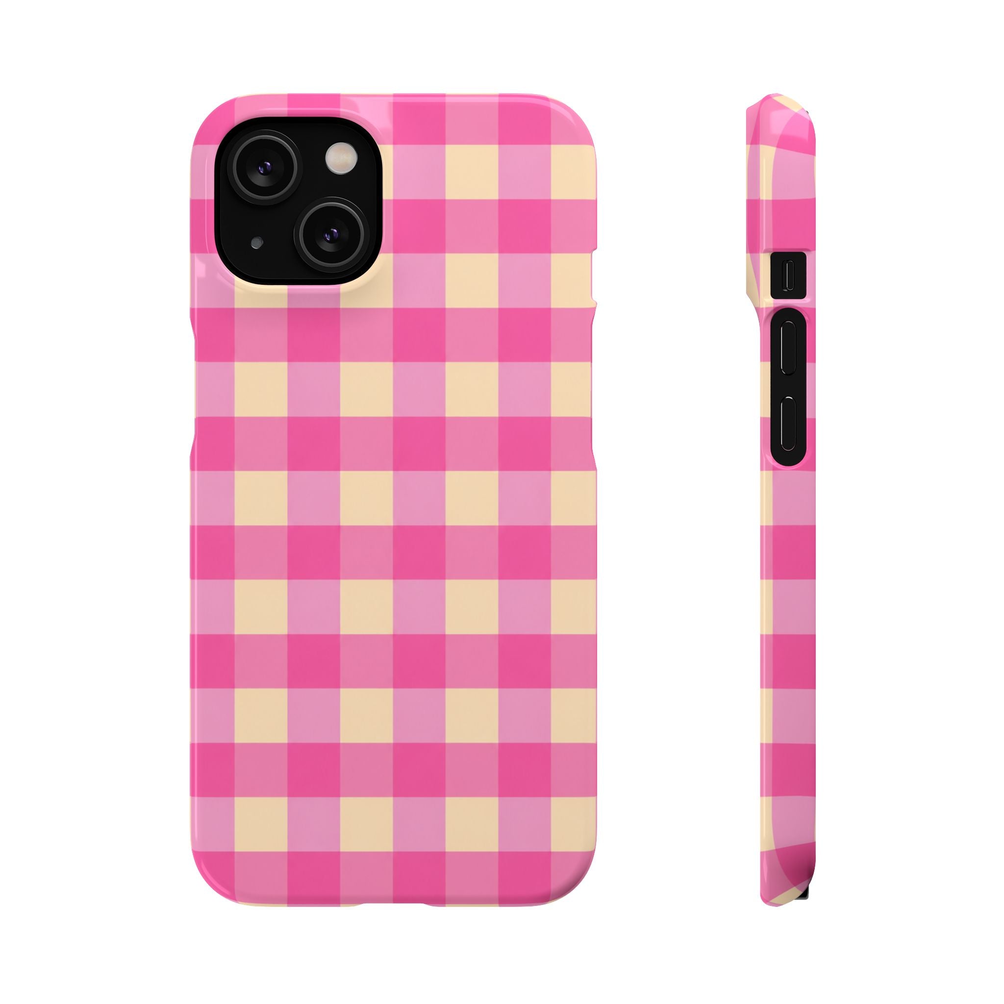 Pink Gingham Phone Case