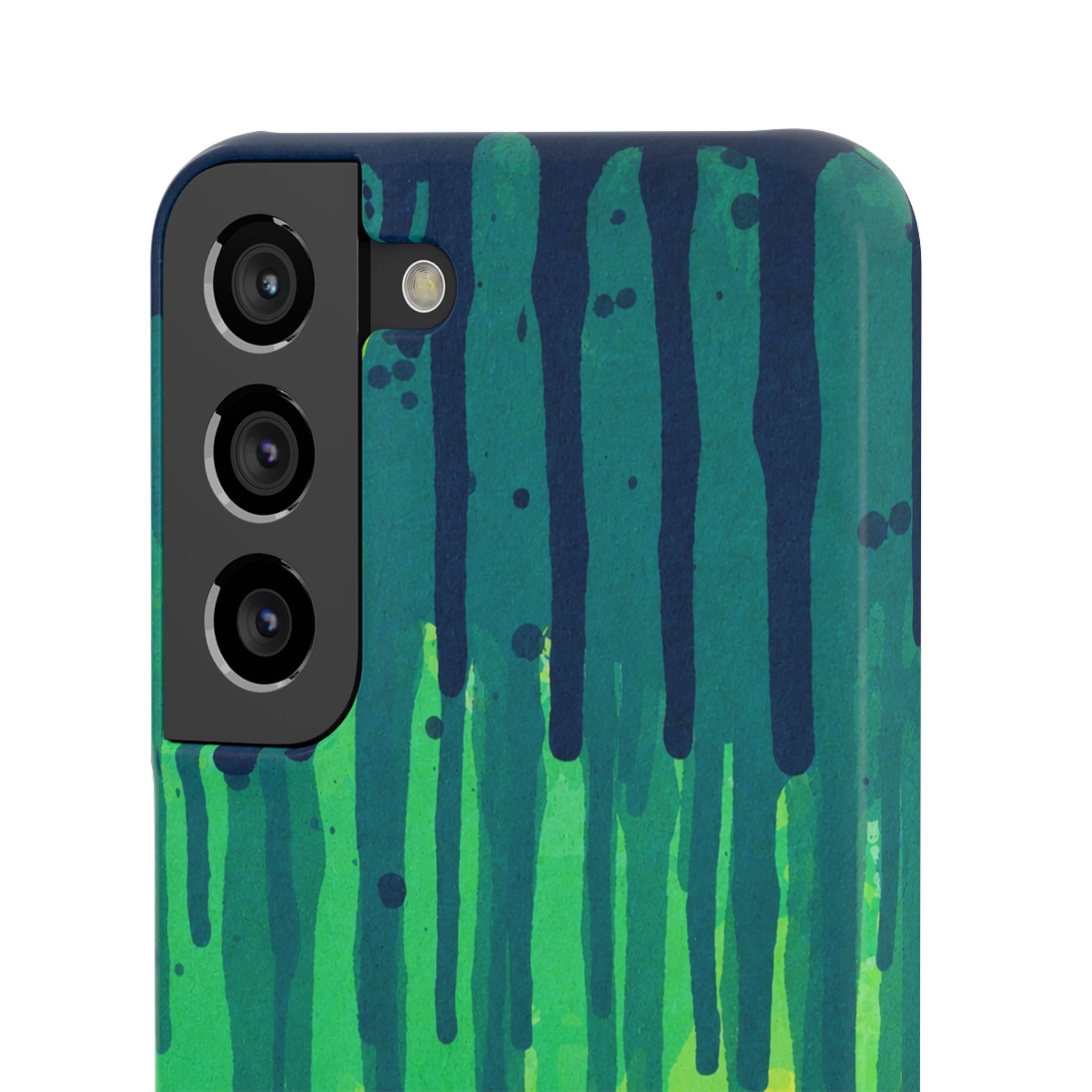 Liquid Emerald – Abstract Drip Phone Case