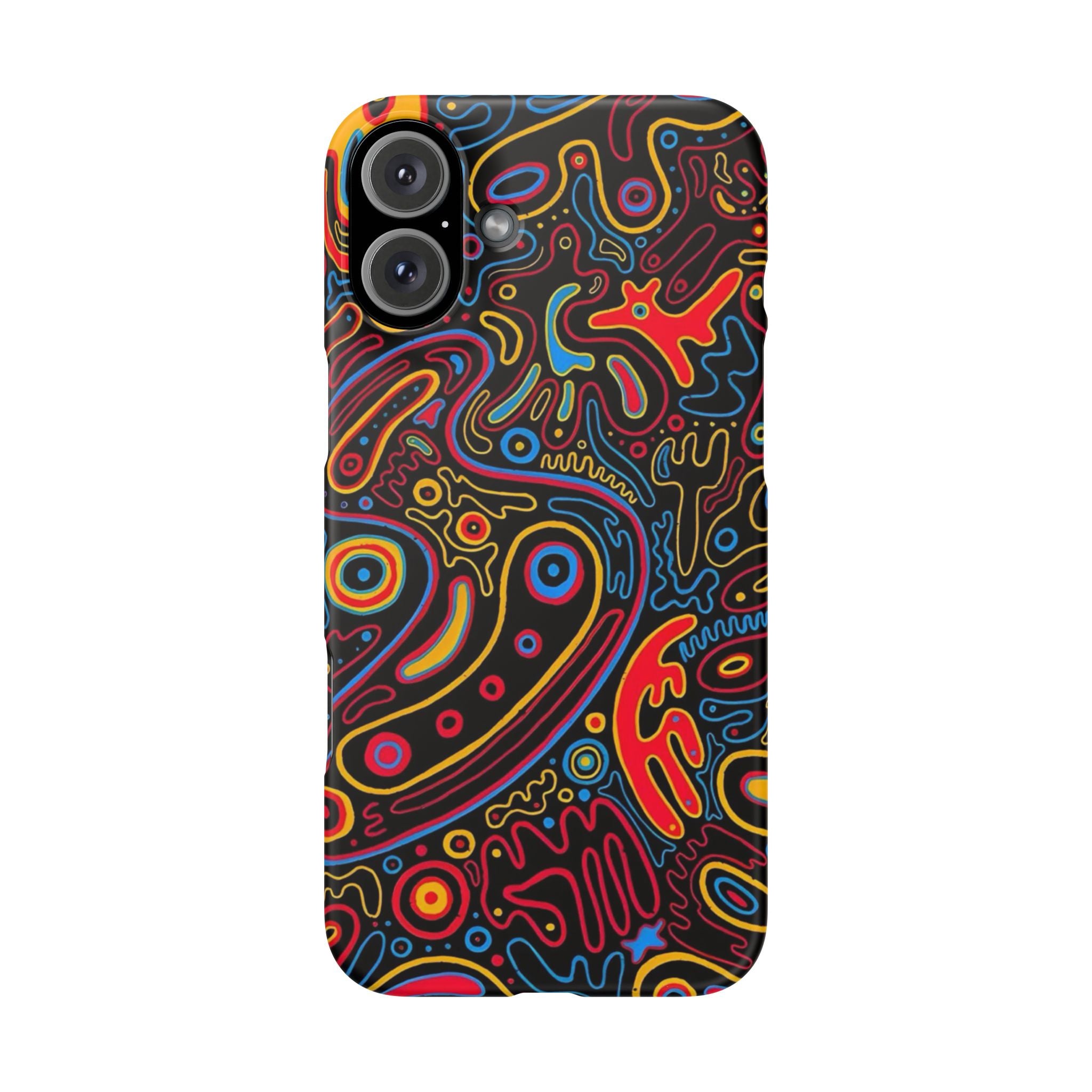 Neon Maze Phone Case