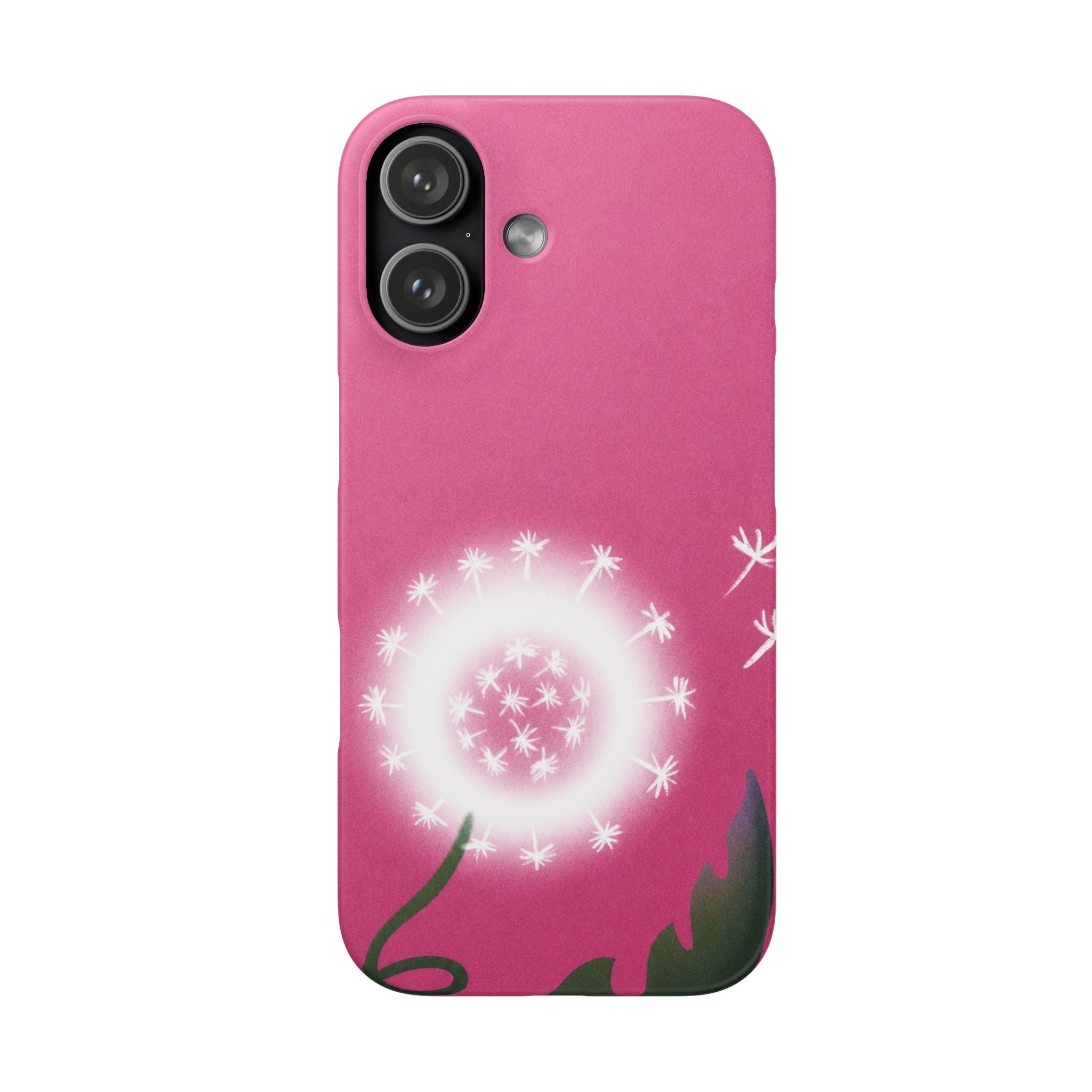 Pink Dandelion Phone Case