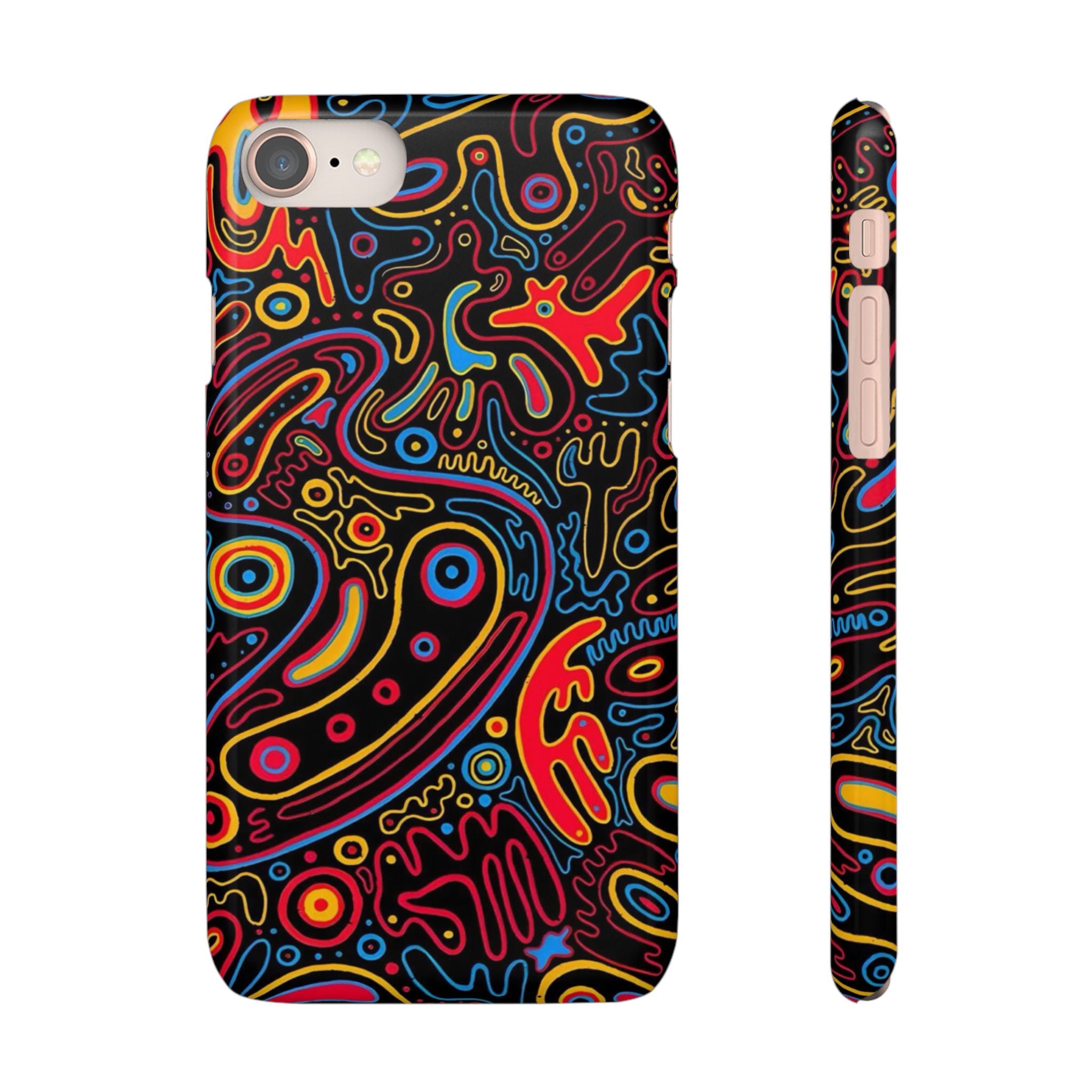Neon Maze Phone Case