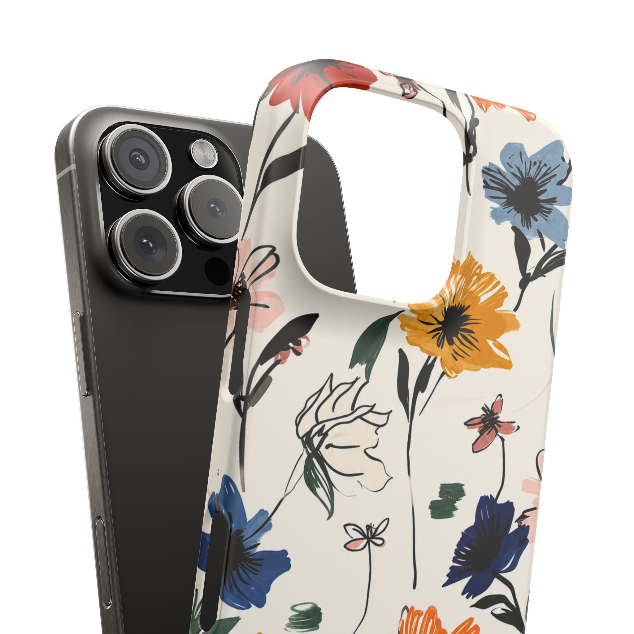 Wildflower Sketch Phone Case