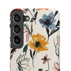 Wildflower Sketch Phone Case