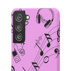 Pink Music Notes Phone Case