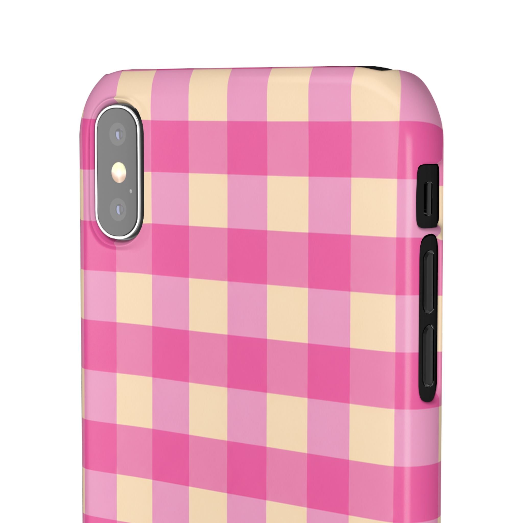 Pink Gingham Phone Case
