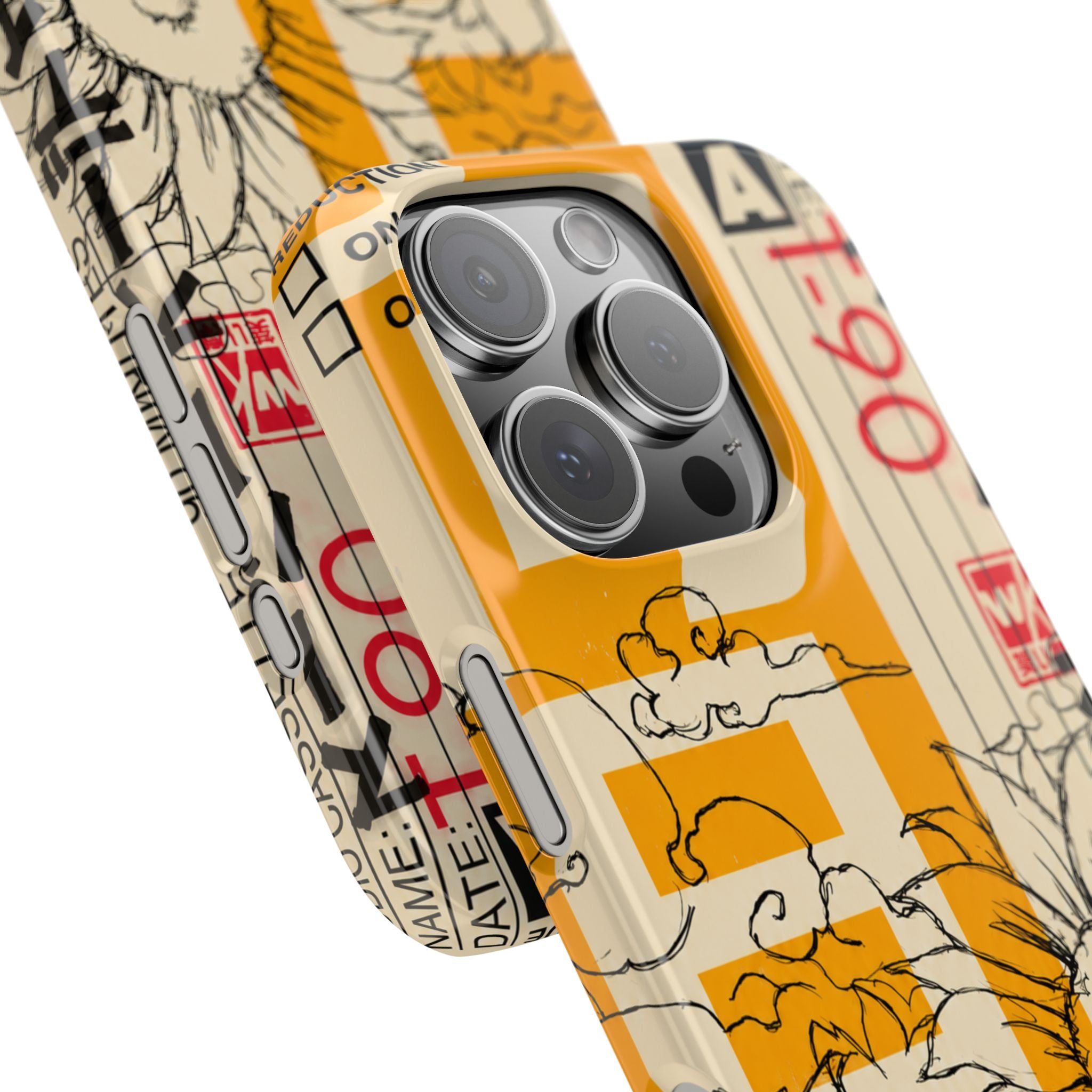 Retro Cassette Floral Phone Case