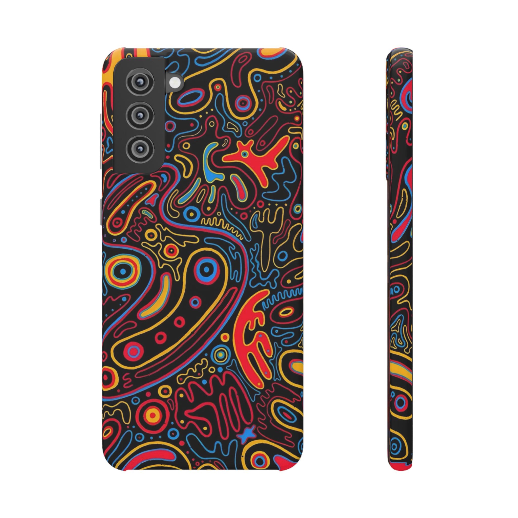 Neon Maze Phone Case