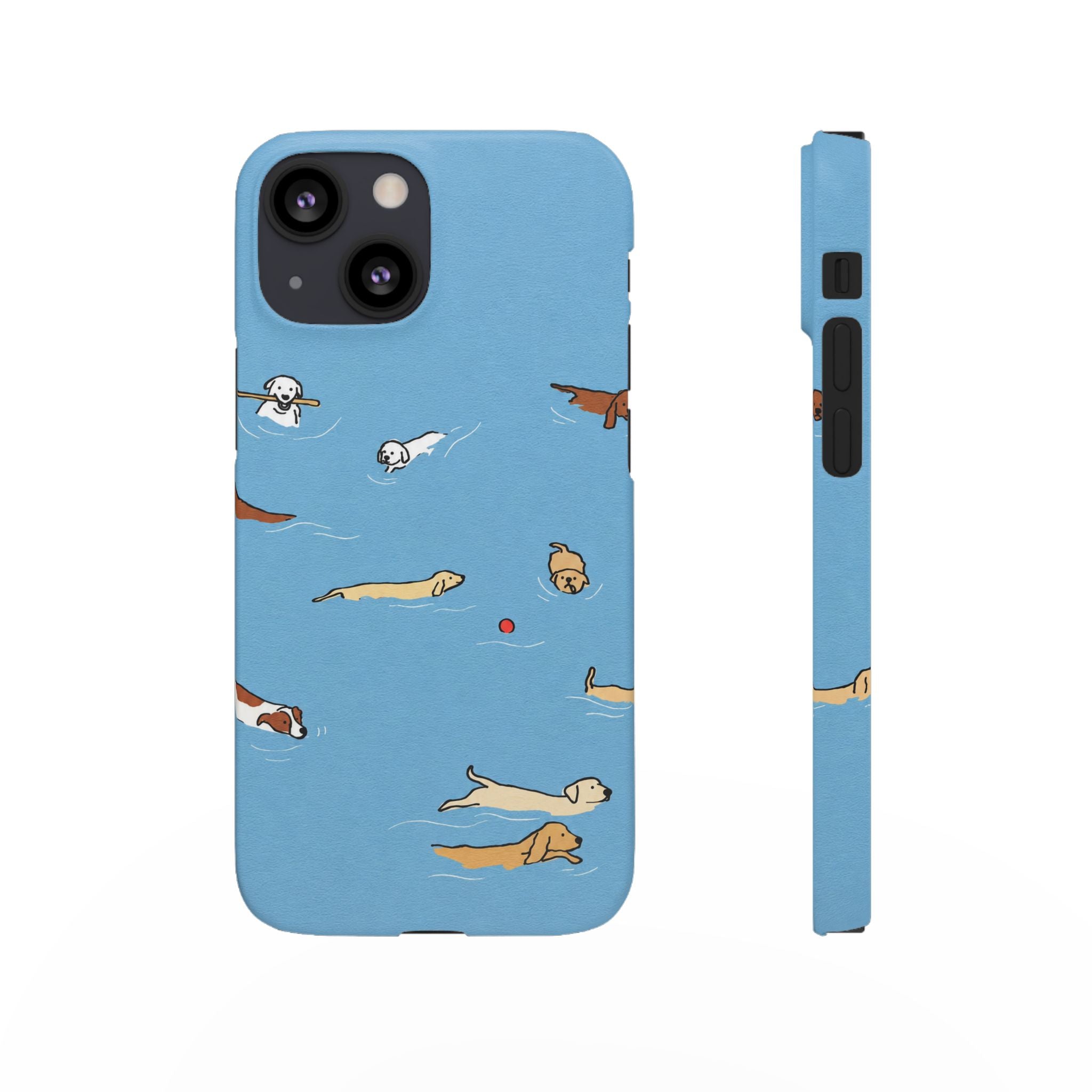 Swimming Dogs Phone Case