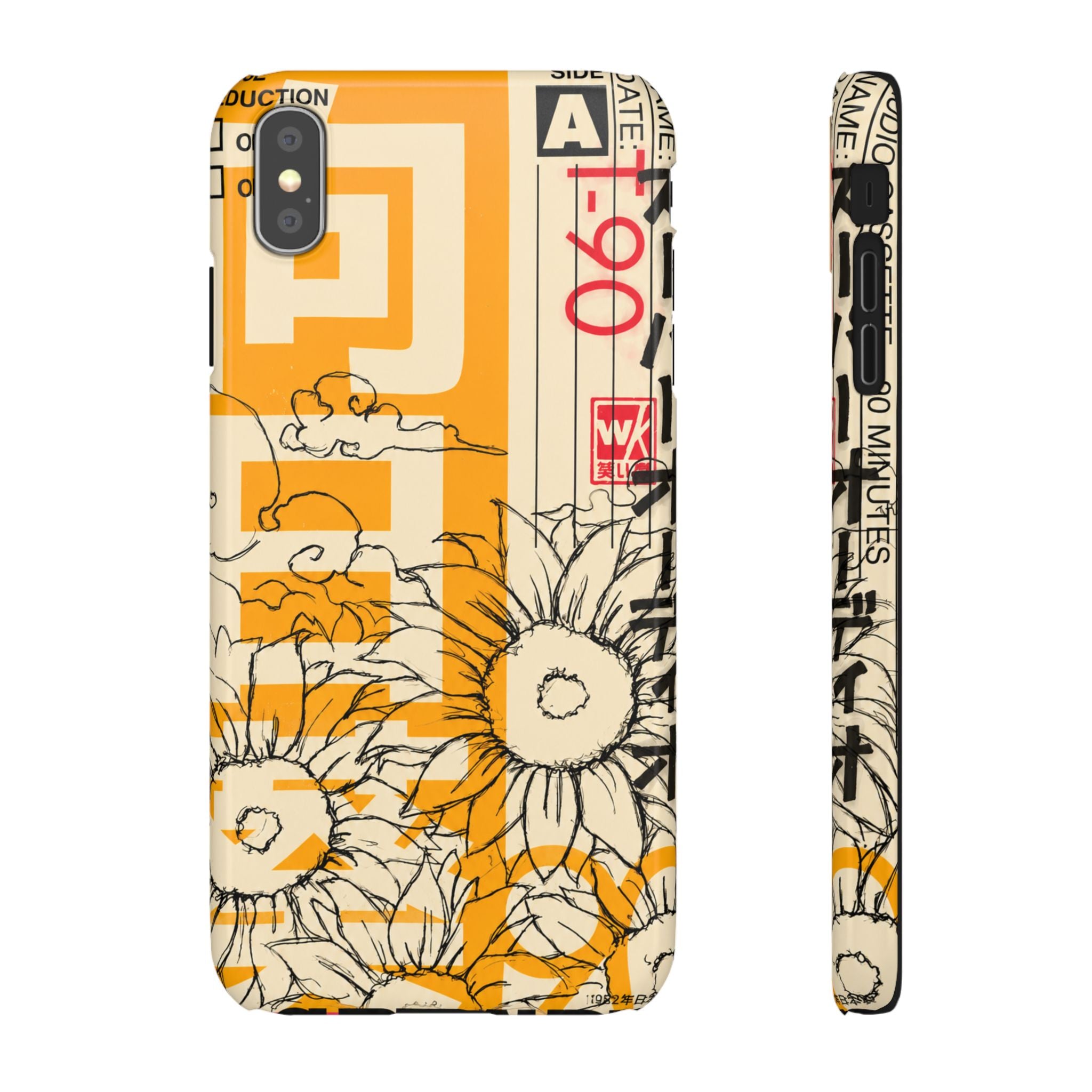 Retro Cassette Floral Phone Case