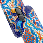 Abstract Blue Pattern Phone Case