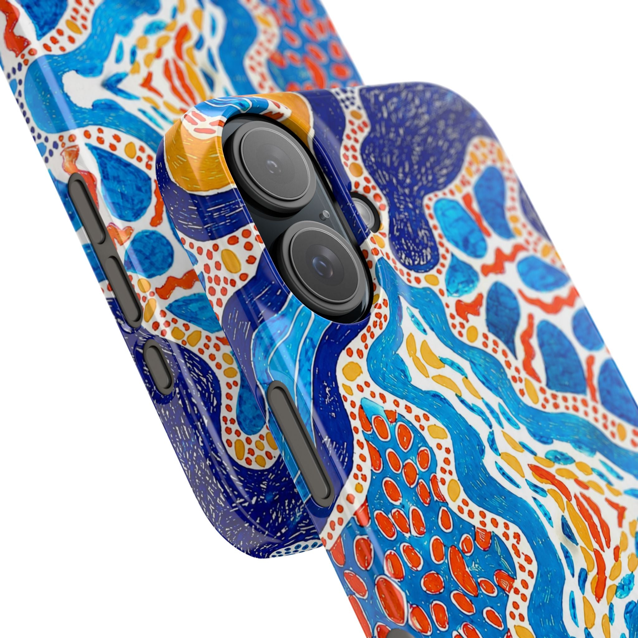 Abstract Blue Pattern Phone Case