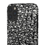 Black and White Skull Pattern Phone Case
