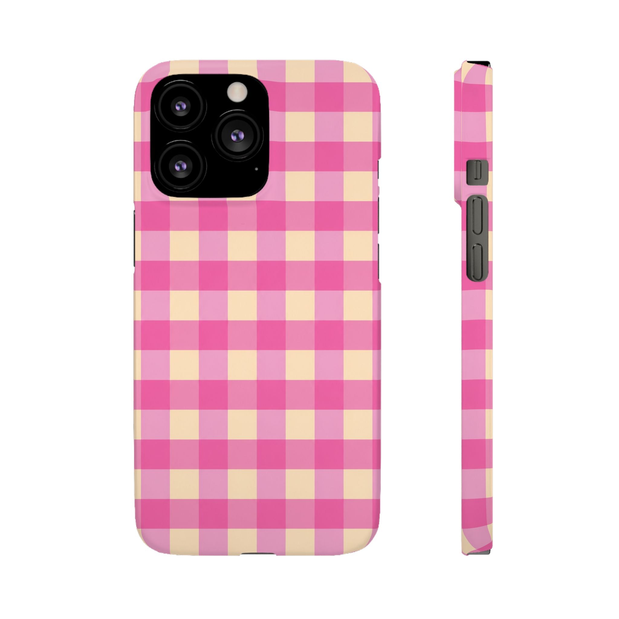 Pink Gingham Phone Case