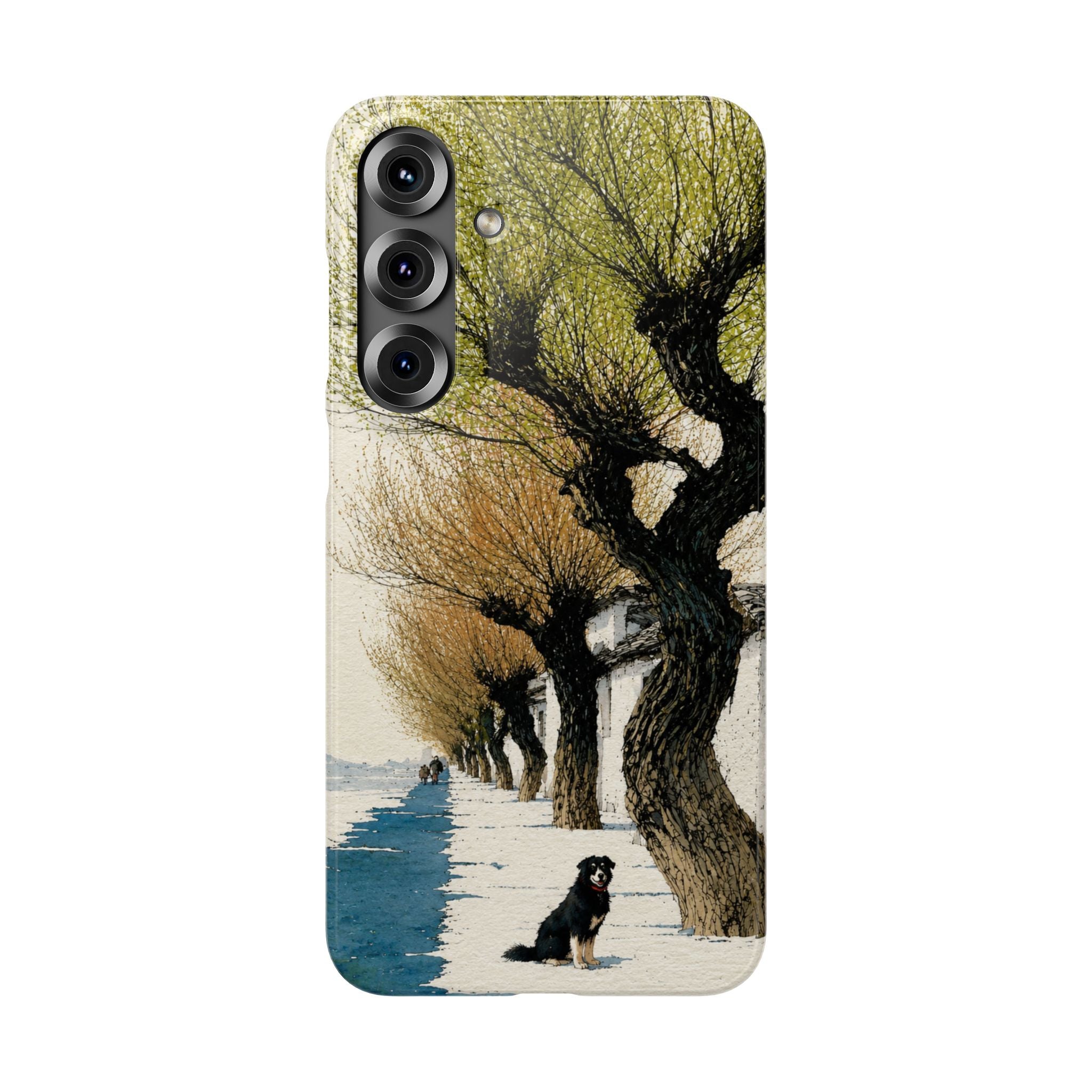 Serene Willow Landscape Phone Case