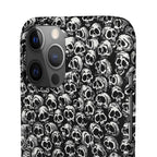 Black and White Skull Pattern Phone Case