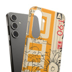Retro Cassette Floral Phone Case