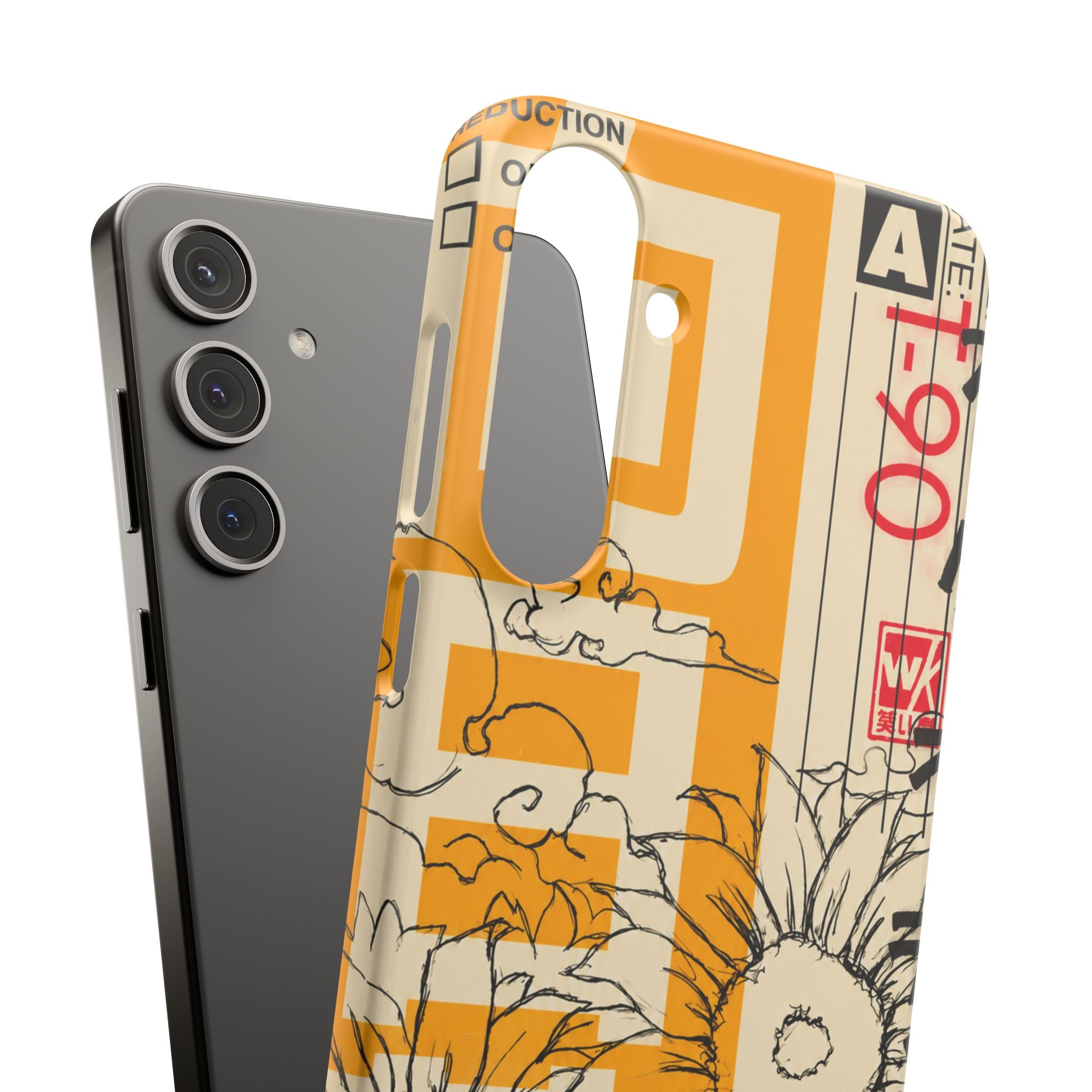 Retro Cassette Floral Phone Case