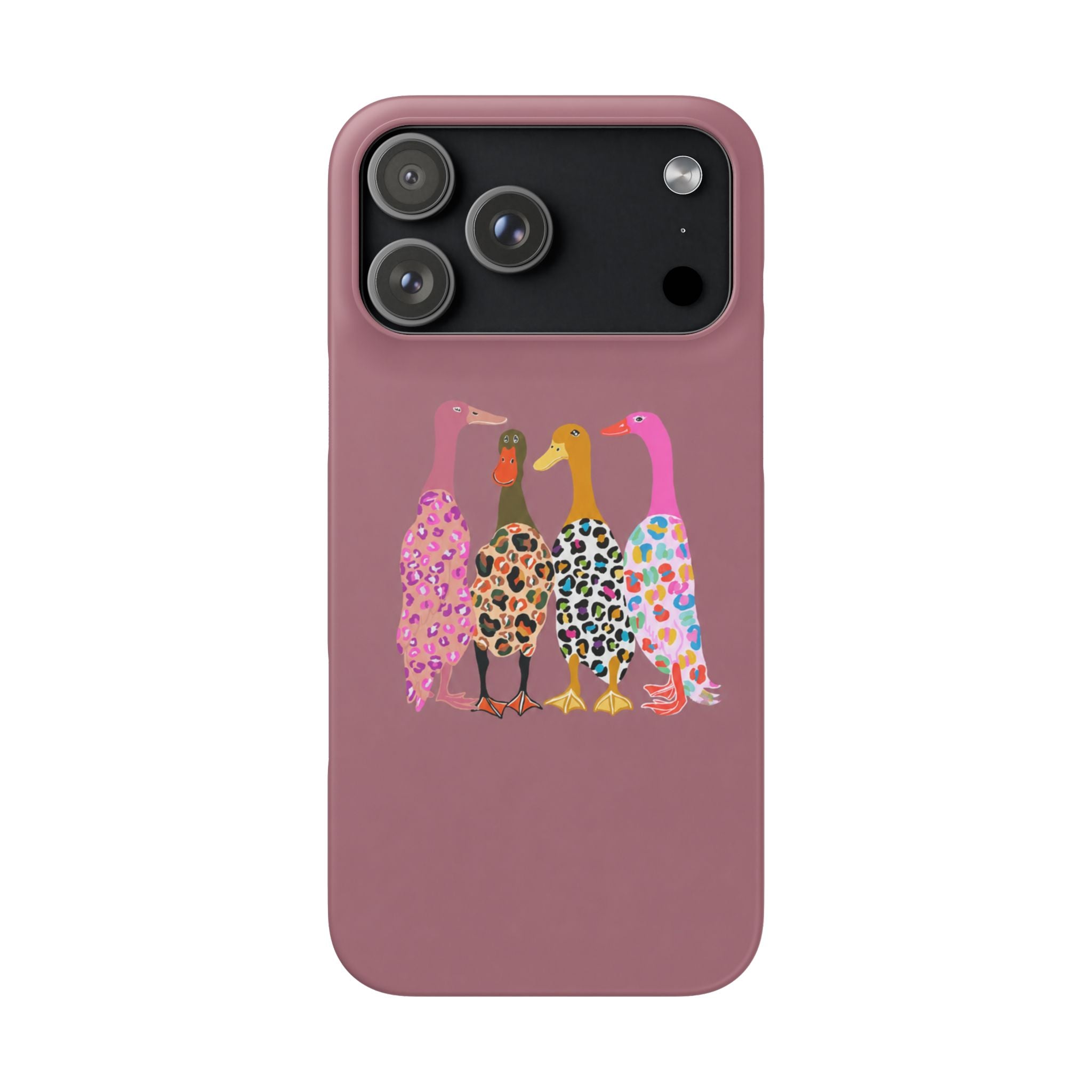 Colorful Leopard Ducks Phone Case